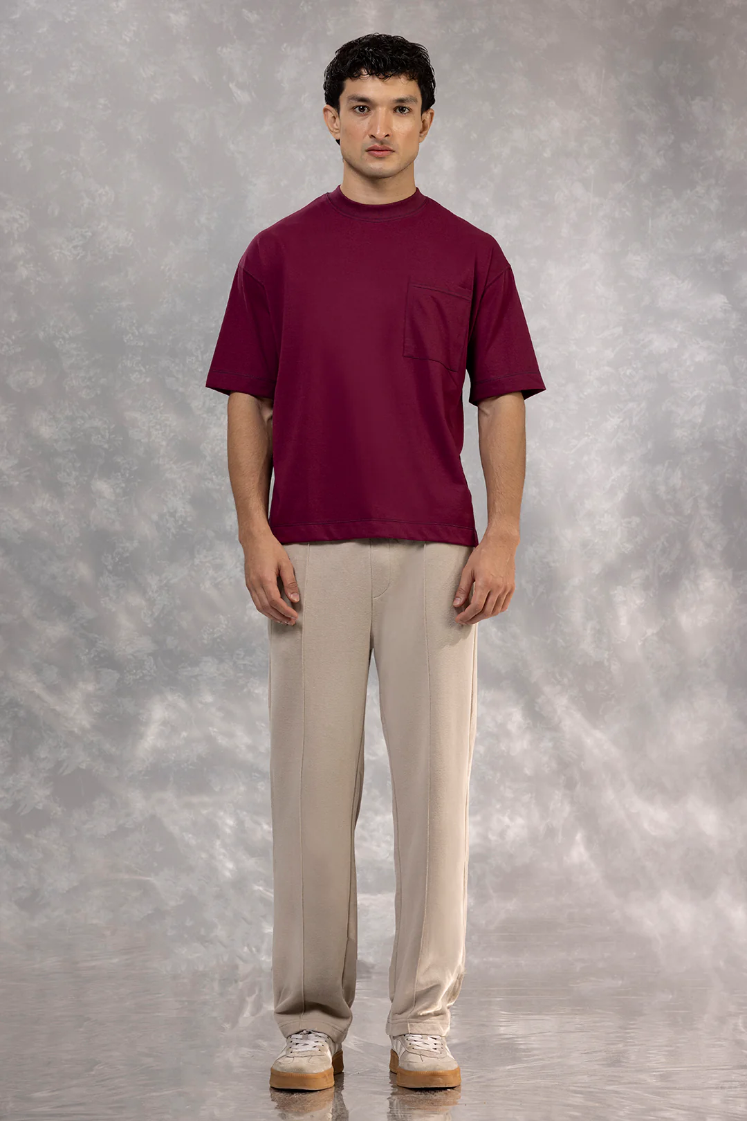 Basic Oversized Pocket T-Shirt - D105 - Image 2