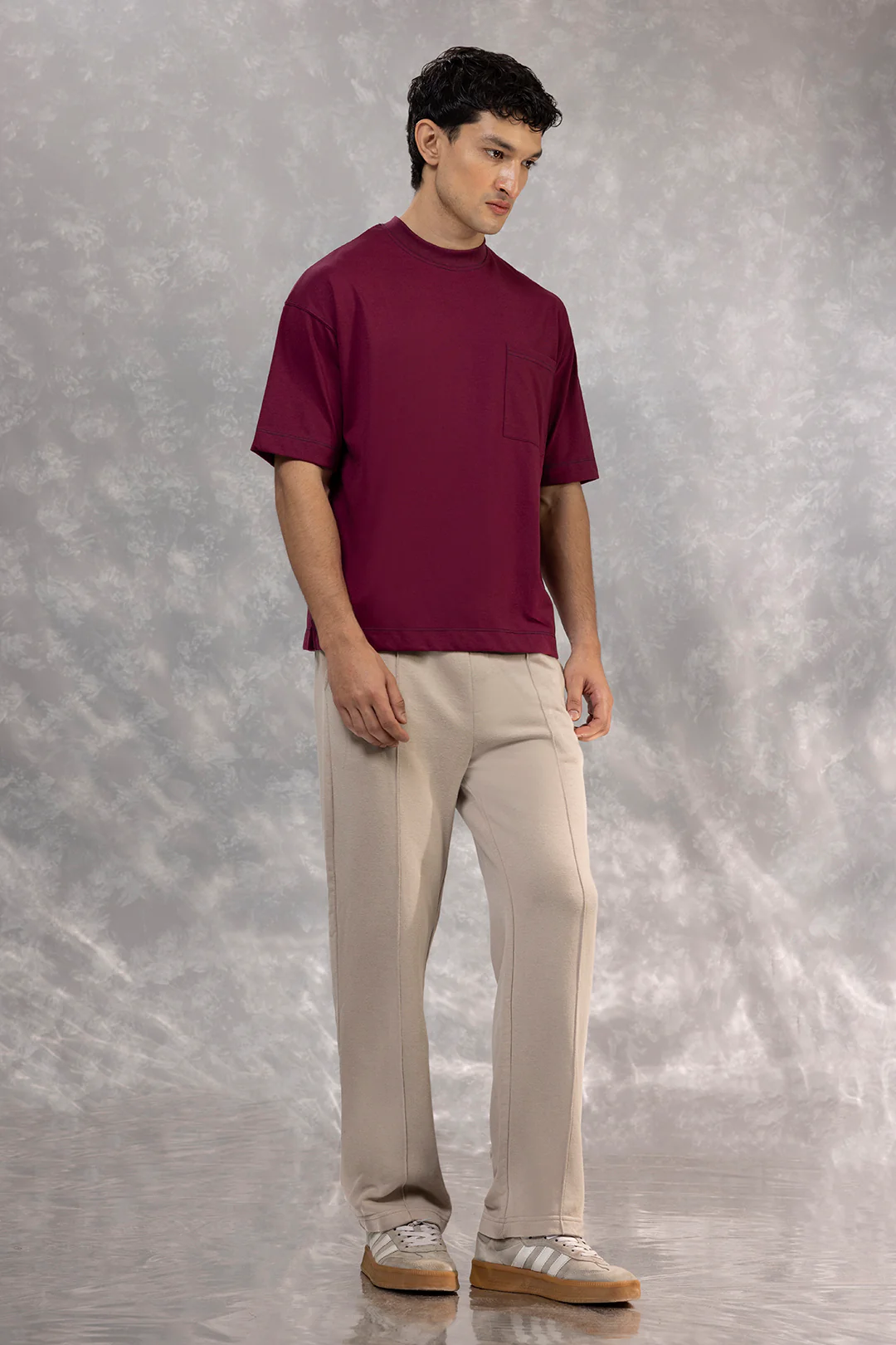 Basic Oversized Pocket T-Shirt - D105 - Image 5