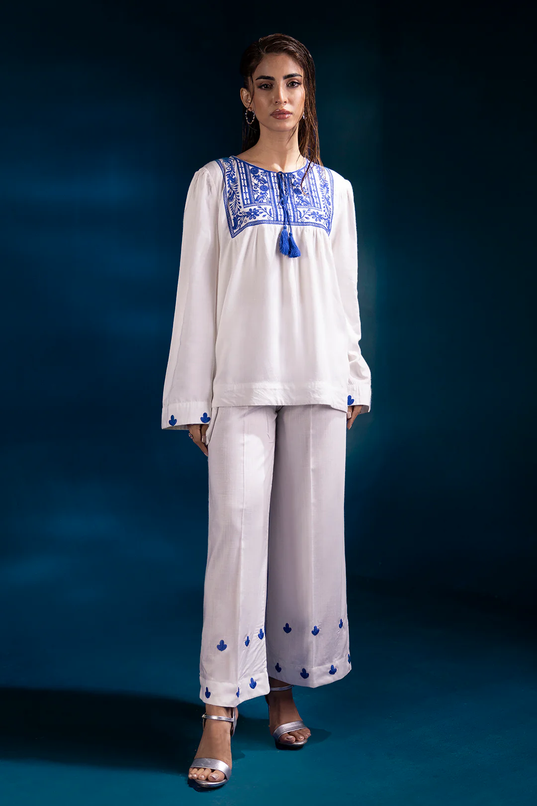 Embroidered Co-Ord Set - 0077 - Image 3