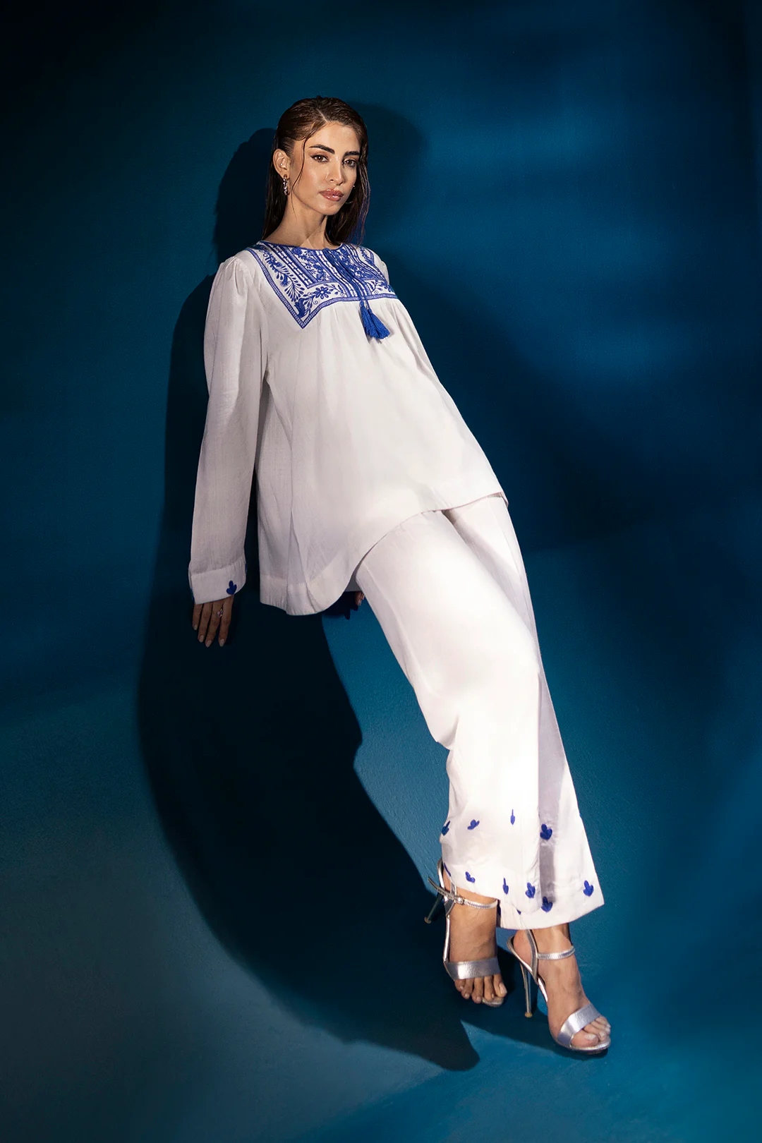 Embroidered Co-Ord Set - 0077 - Image 5