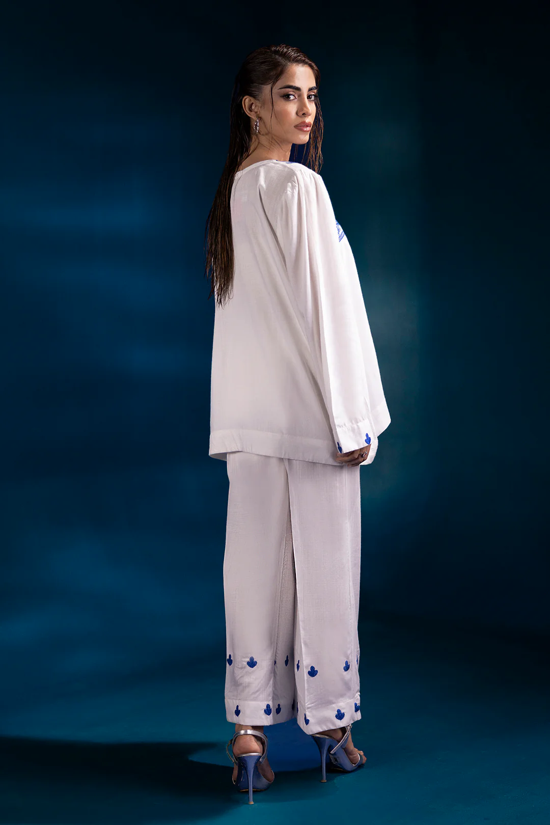 Embroidered Co-Ord Set - 0077 - Image 9
