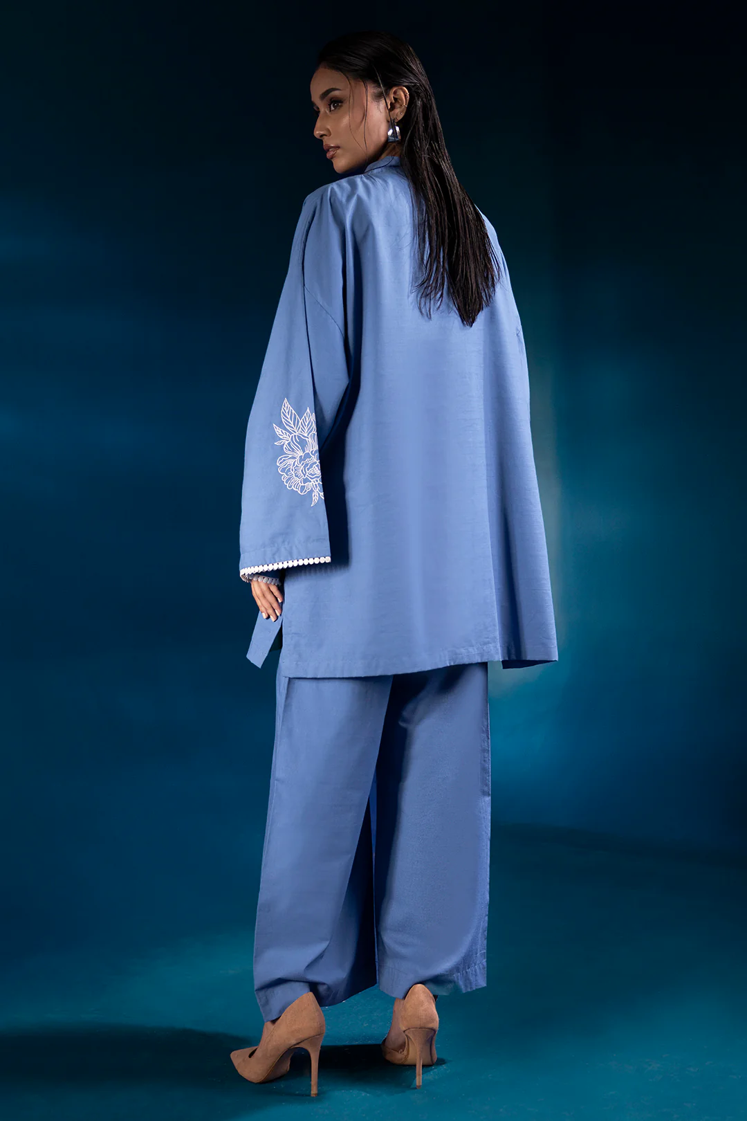 Embroidered Co-Ord Set - 0080 - Image 5