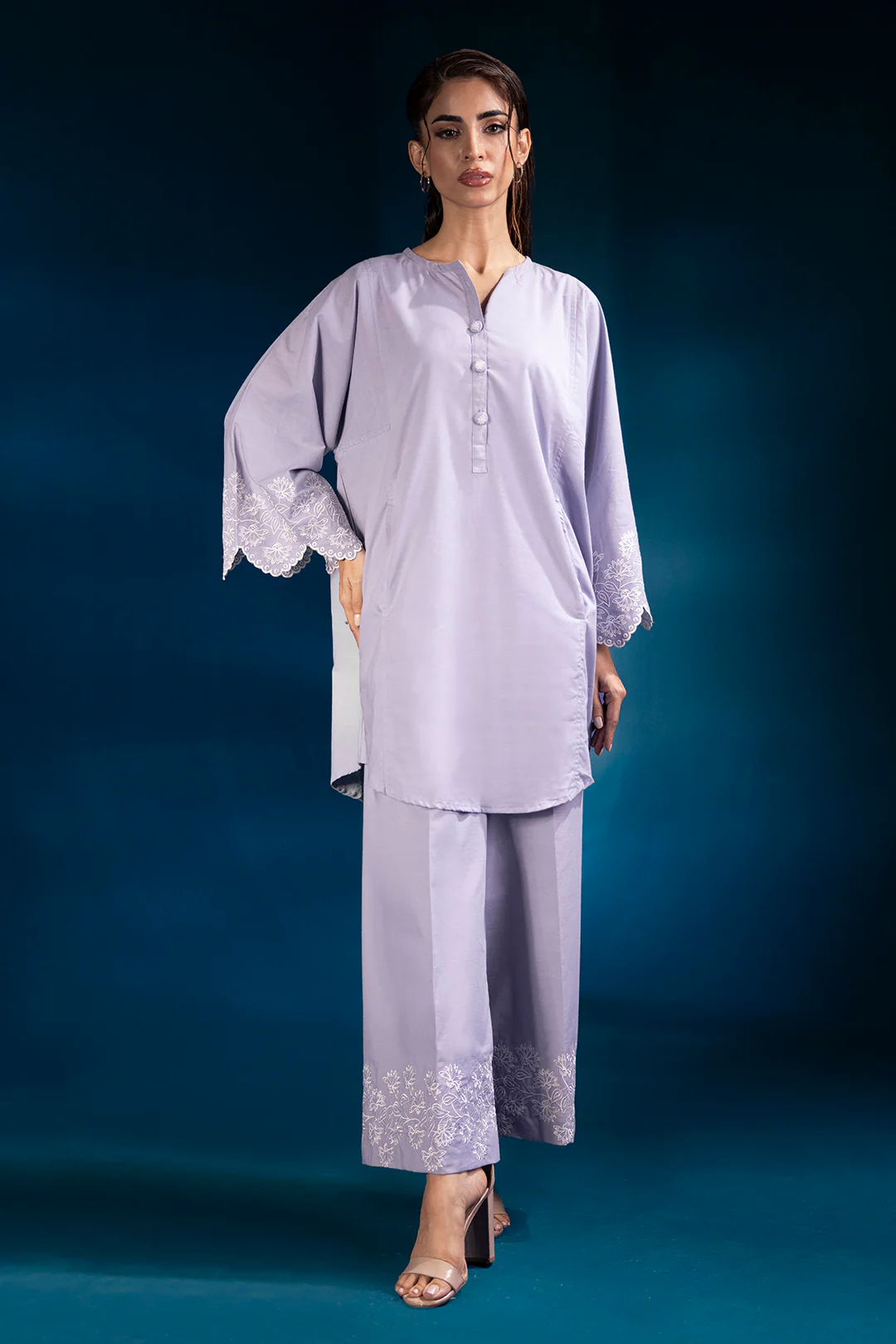 Embroidered Co-Ord Set - 0084 - Image 5