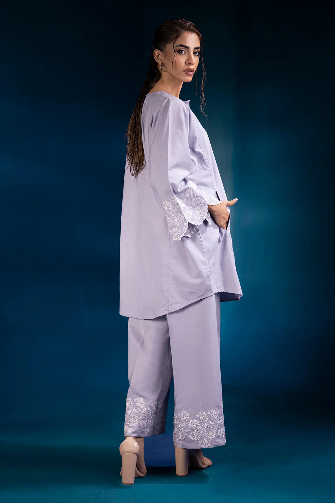 Embroidered Co-Ord Set - 0084 - Image 6