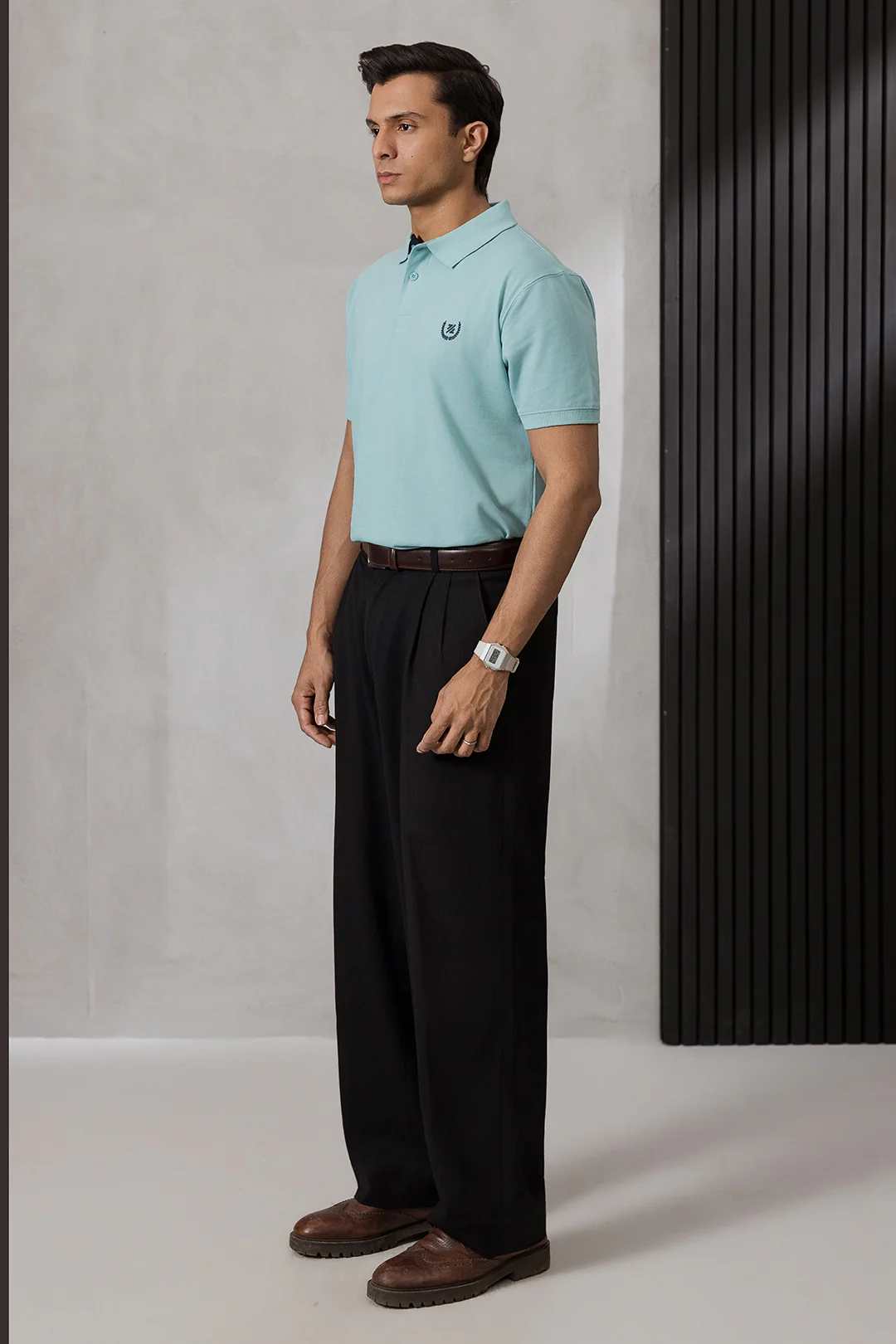 Contrast Placket Polo - 6004
