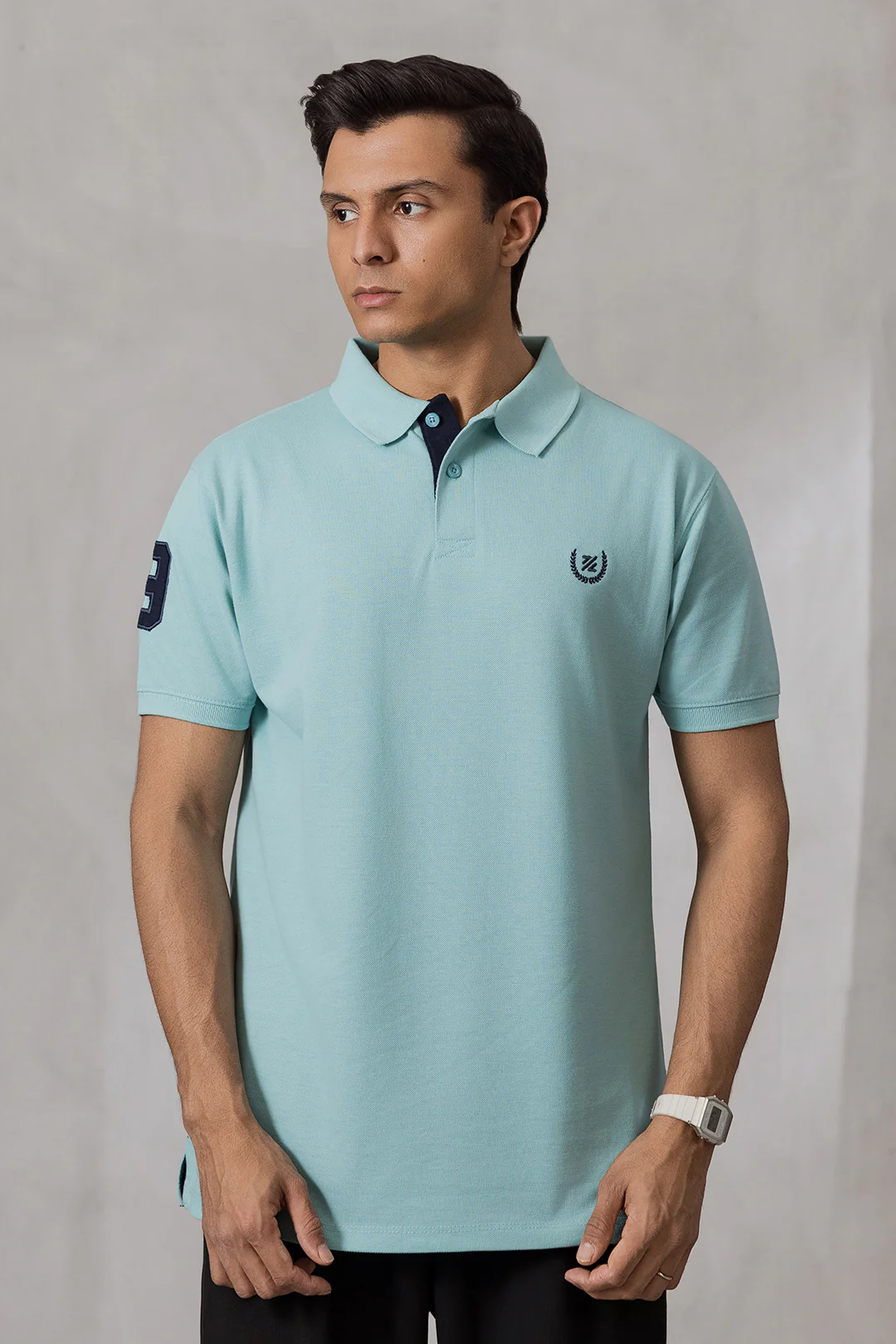 Contrast Placket Polo - 6004 - Image 7