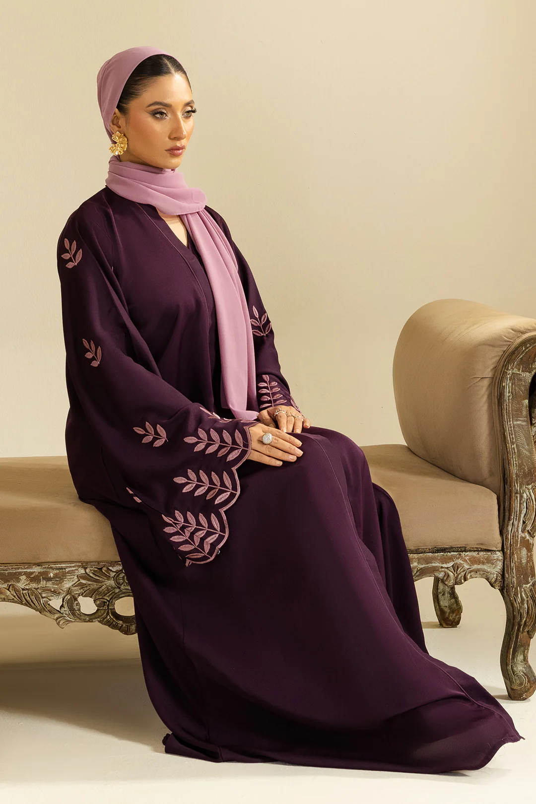 Double Upper Abaya - 5020 - Image 10