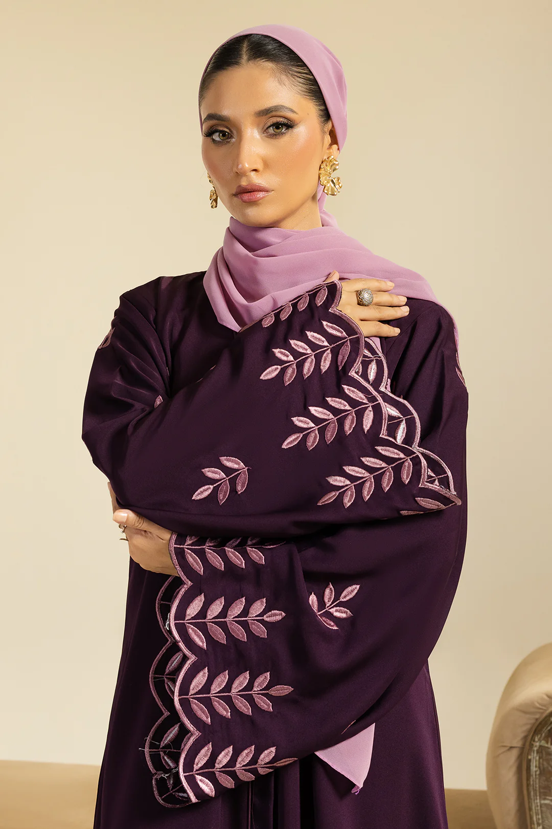 Double Upper Abaya - 5020 - Image 2