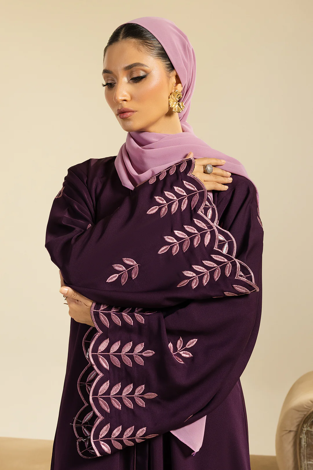 Double Upper Abaya - 5020 - Image 4