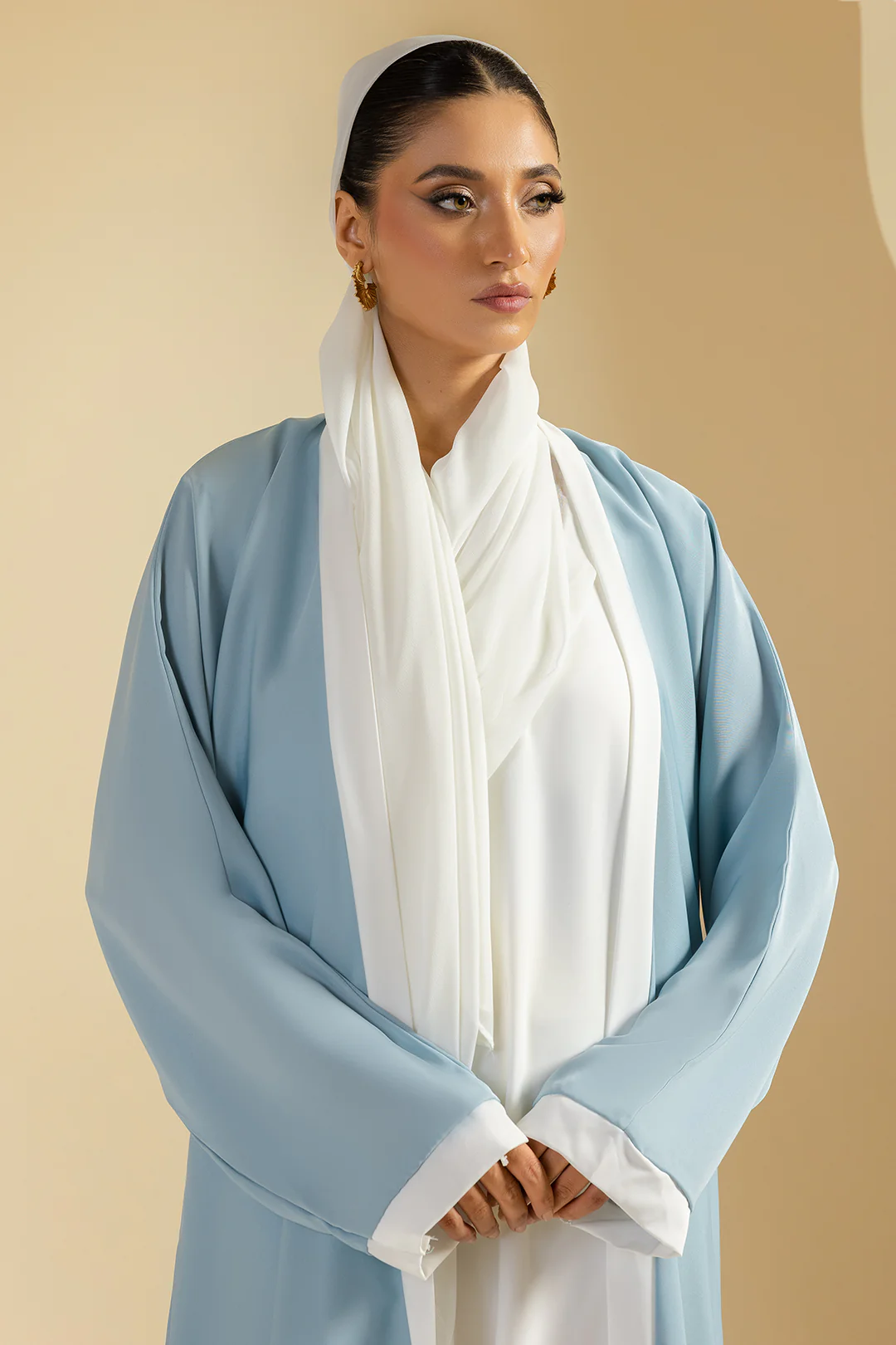 Double Upper Abaya - 5021 - Image 10