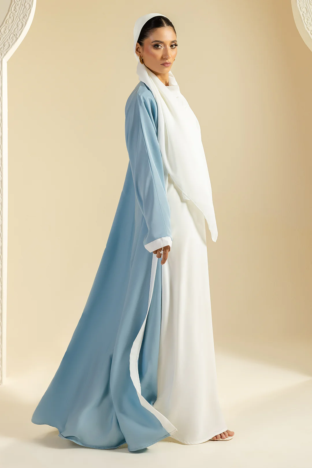 Double Upper Abaya - 5021 - Image 11