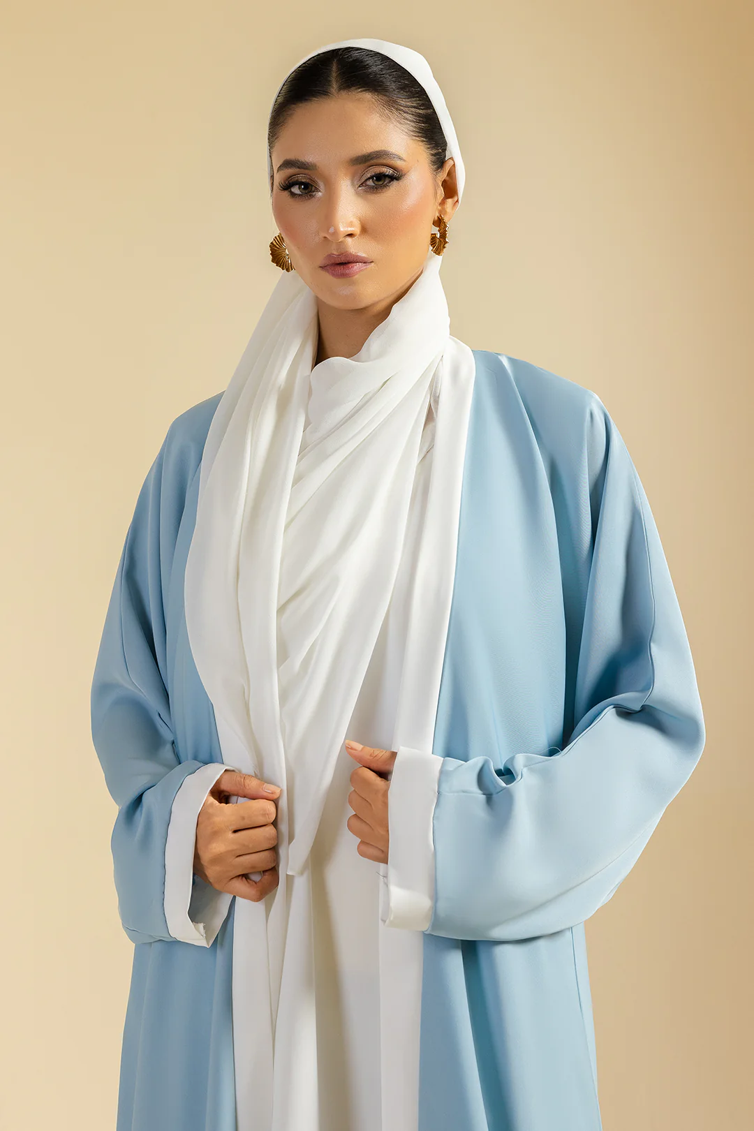 Double Upper Abaya - 5021 - Image 9