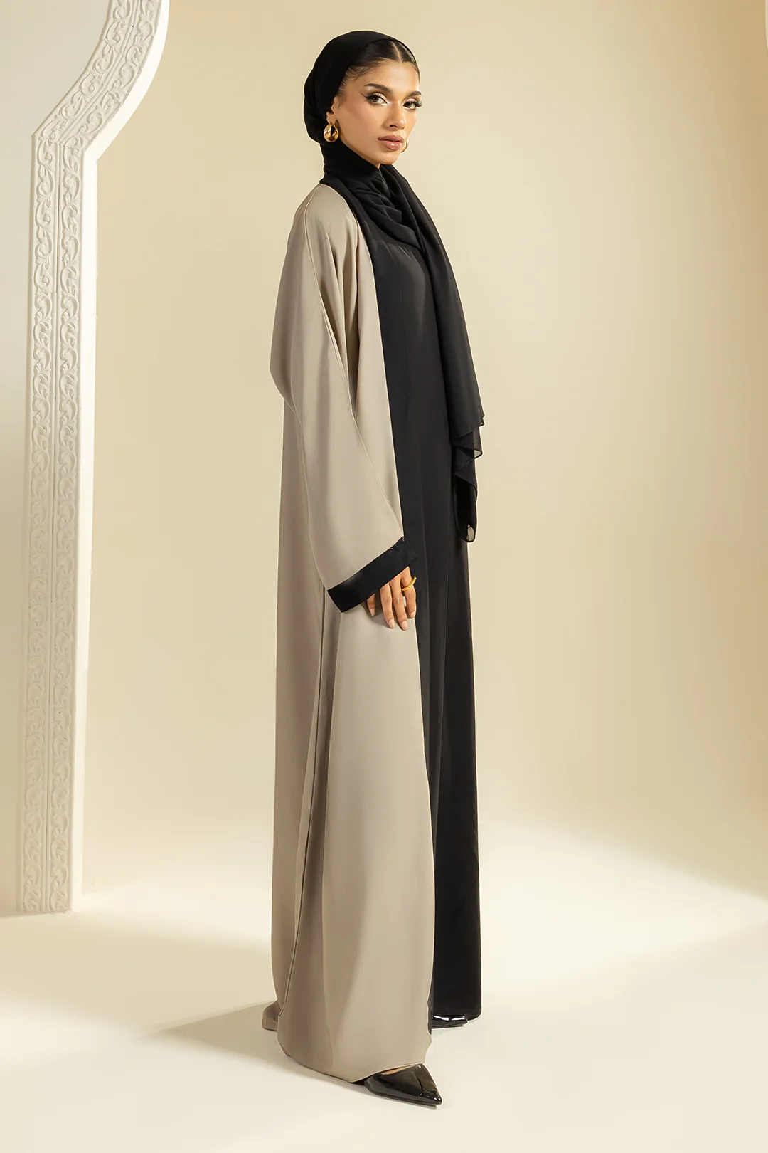 Double Upper Abaya - 5024 - Image 5