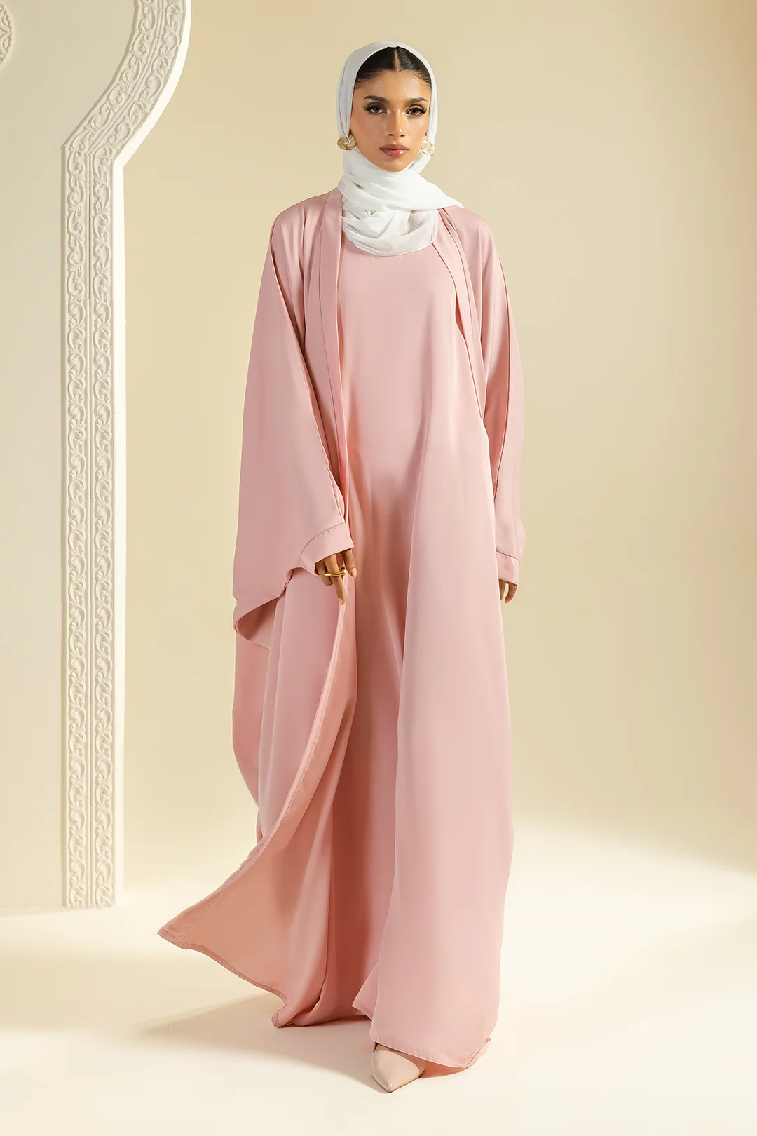 Double Upper Butterfly Abaya - 5023