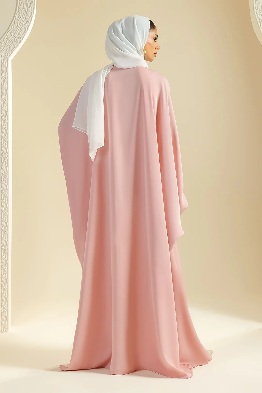 Double Upper Butterfly Abaya - 5023 - Image 13