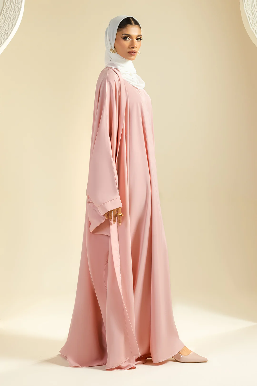 Double Upper Butterfly Abaya - 5023 - Image 6