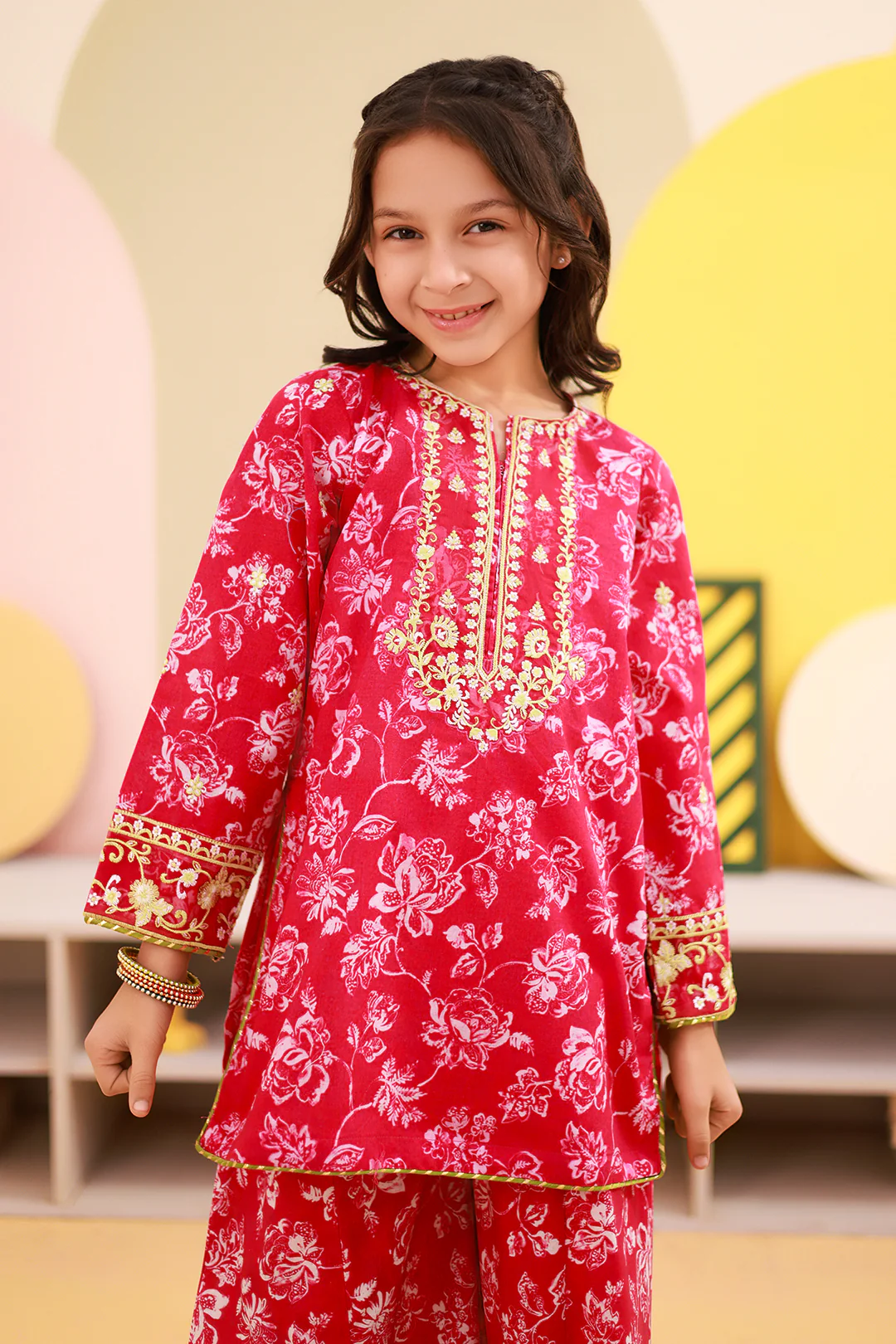 Embroidered Kurta Trouser - 2468 - Image 3