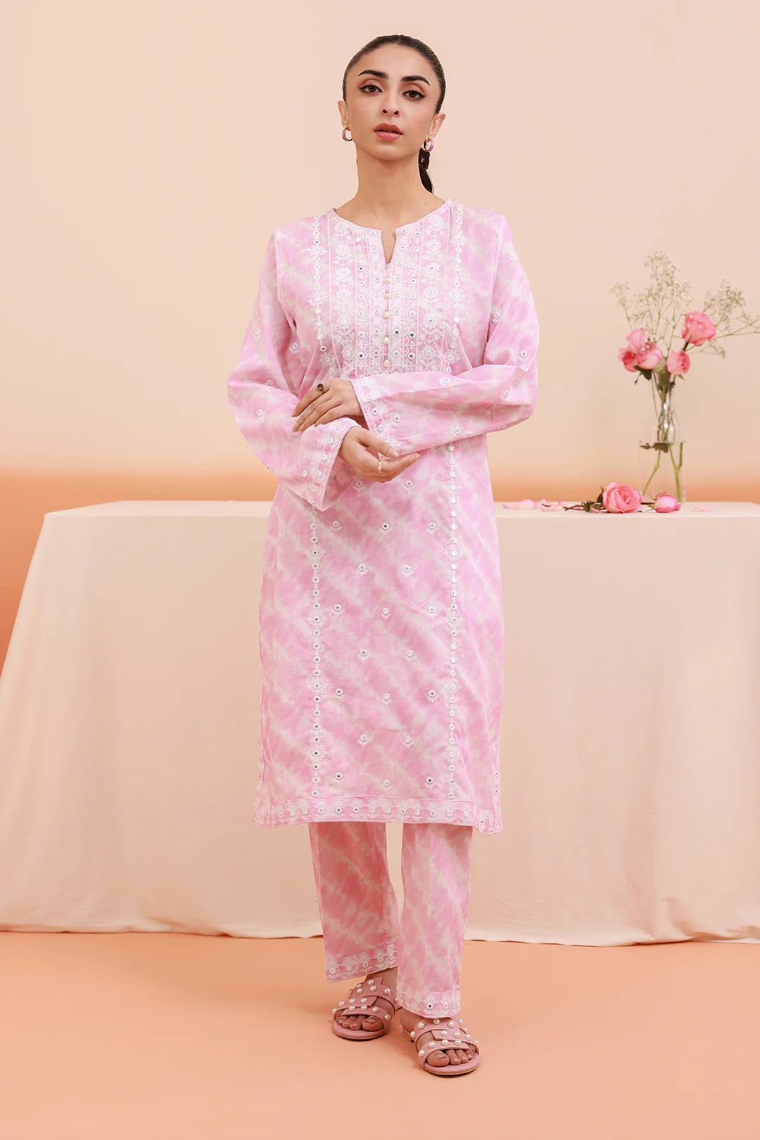 Embroidered Kurta Trouser - 3315 - Image 2