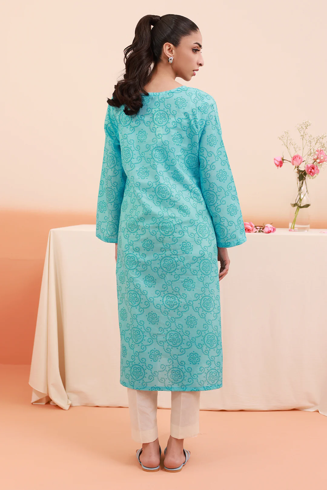 Embroidered Kurta - 2038 - Image 7