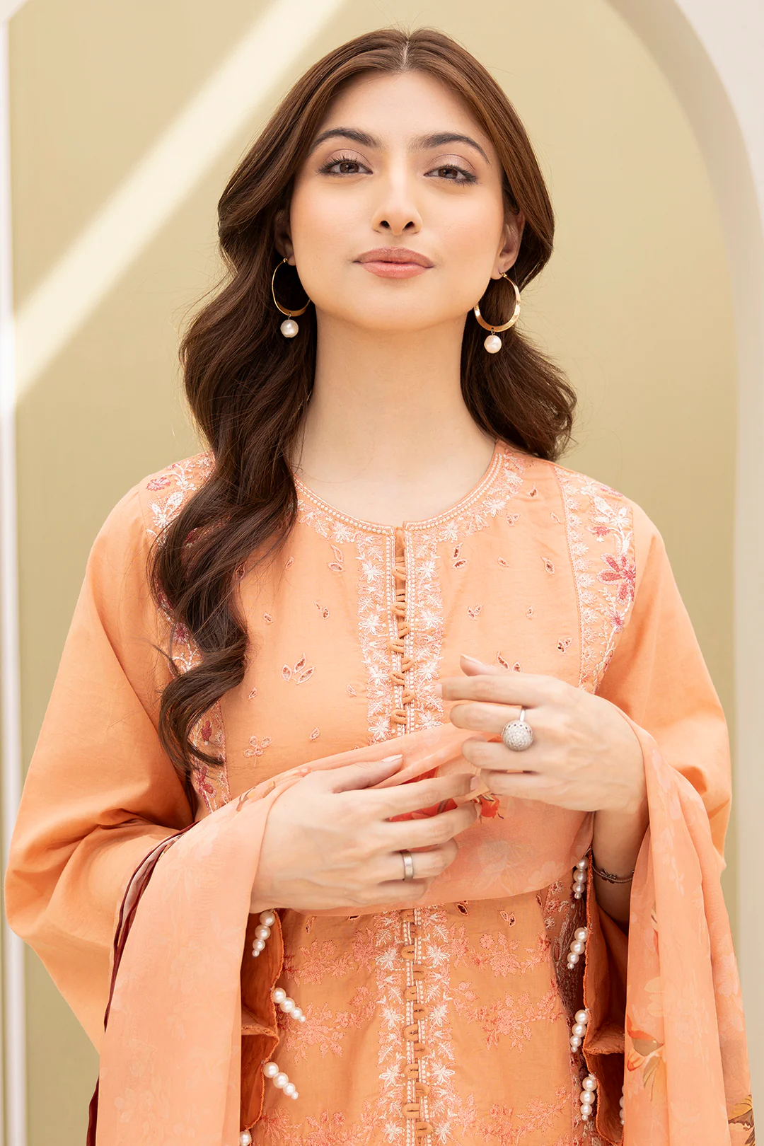 Embroidered Shirt Shalwar Dupatta - 0289