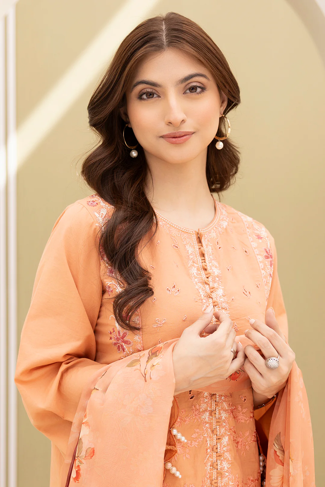 Embroidered Shirt Shalwar Dupatta - 0289 - Image 3