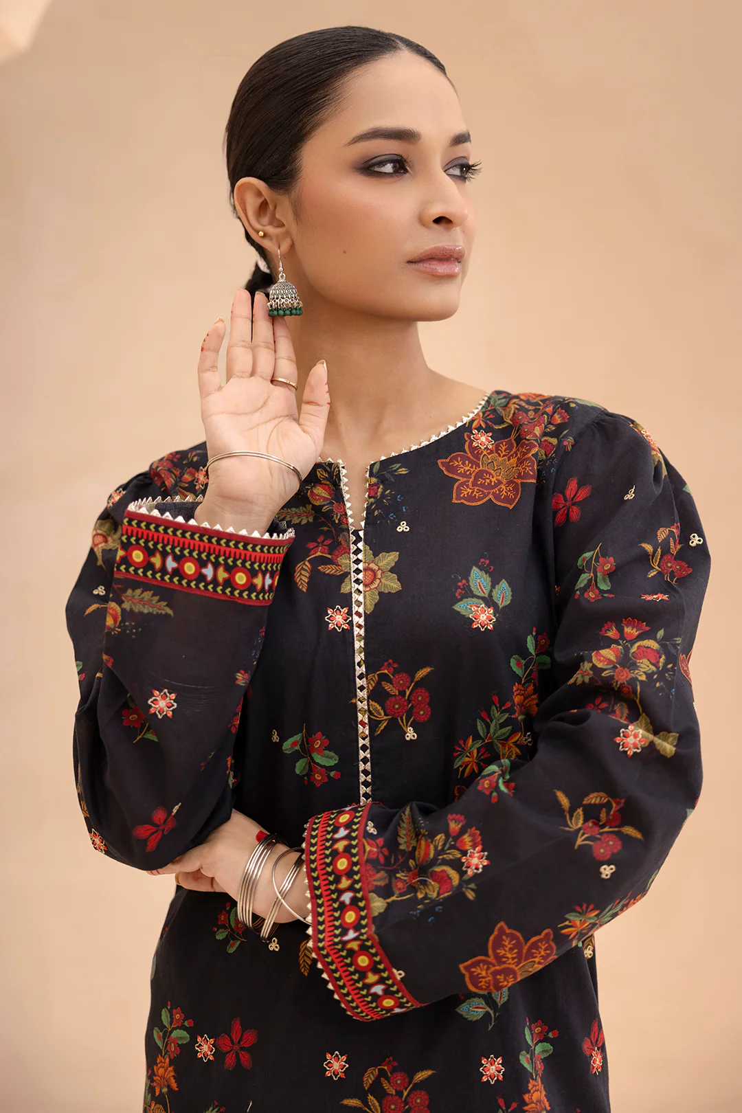 Embroidered Gharara Suit - 1514 - Image 9