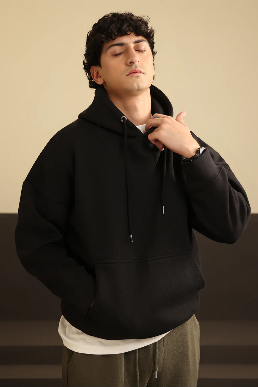 Basic Oversized Hoodie - 5001 - Image 9
