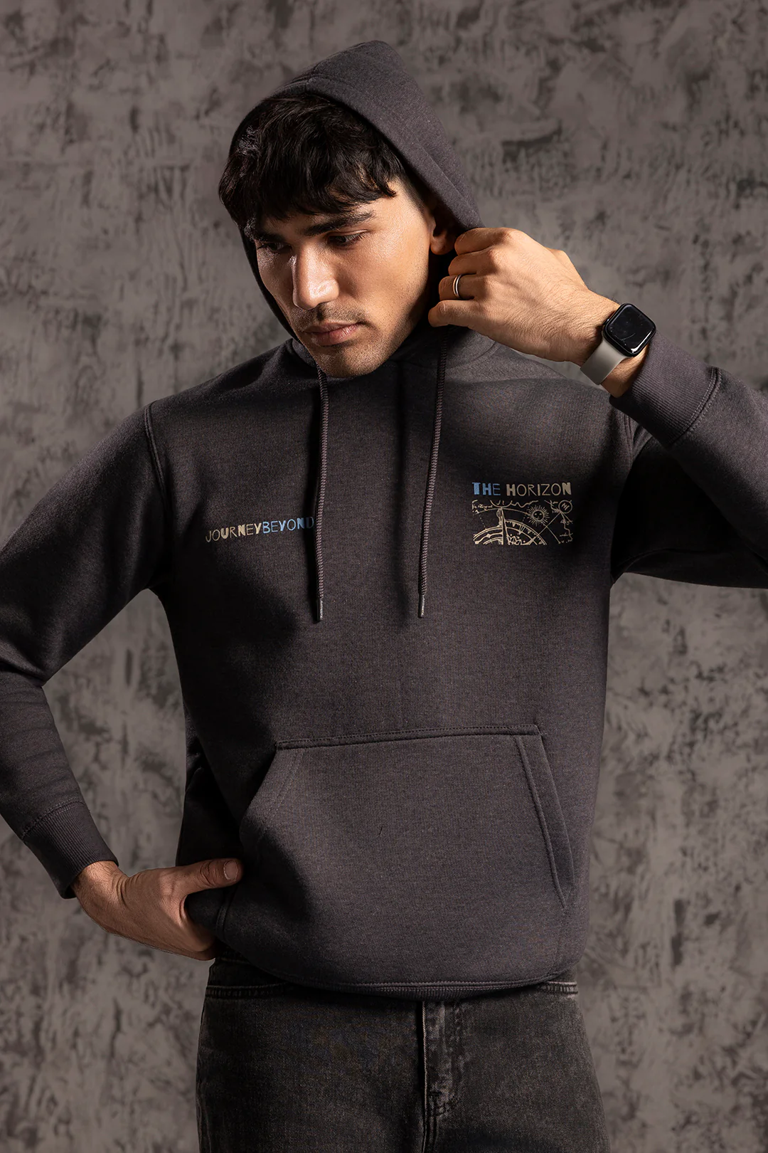 Graphic Hoodie - 5027 - Image 4