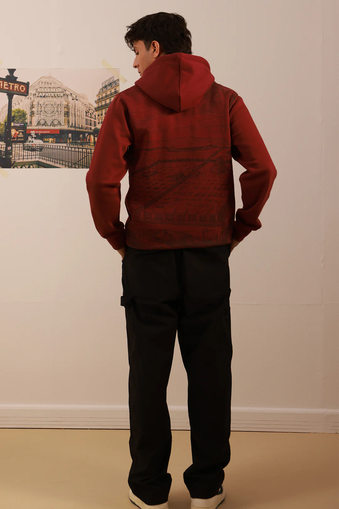 Graphic Zipper Hoodie - 5007 - Image 5