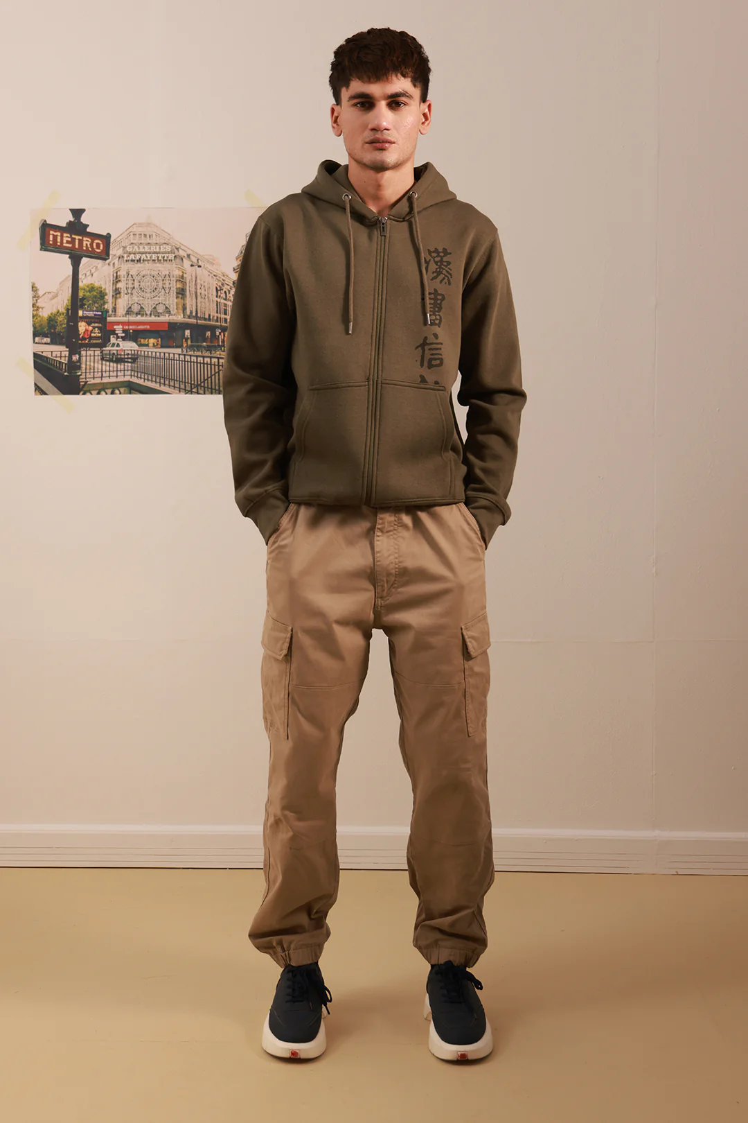 Graphic Zipper Hoodie - 5010 - Image 10