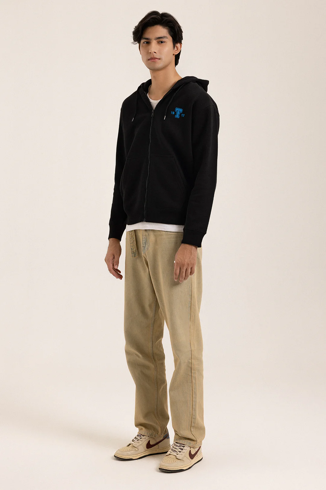 Graphic Zipper Hoodie - 5014 - Image 7