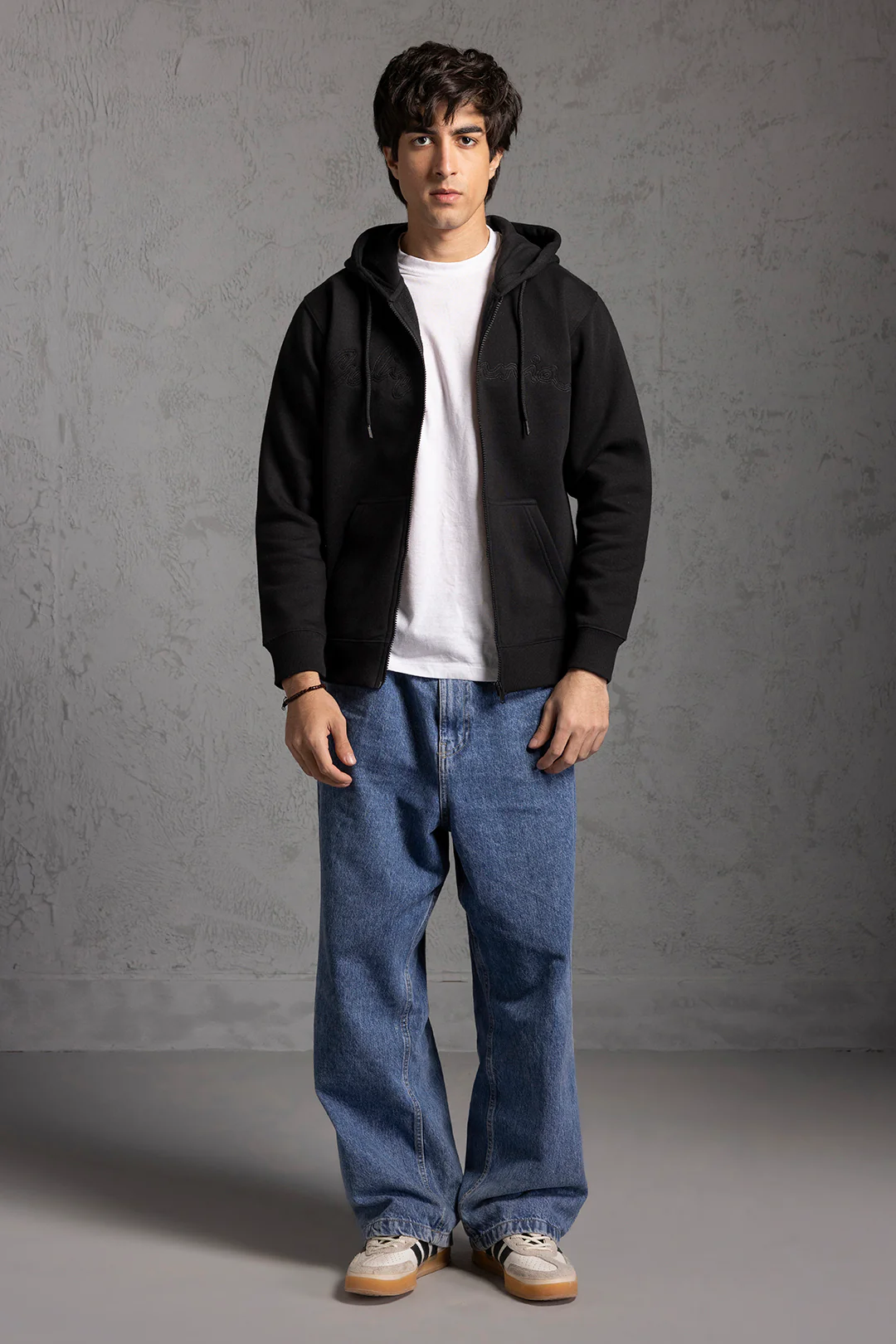 Graphic Zipper Hoodie - 5015 - Image 5