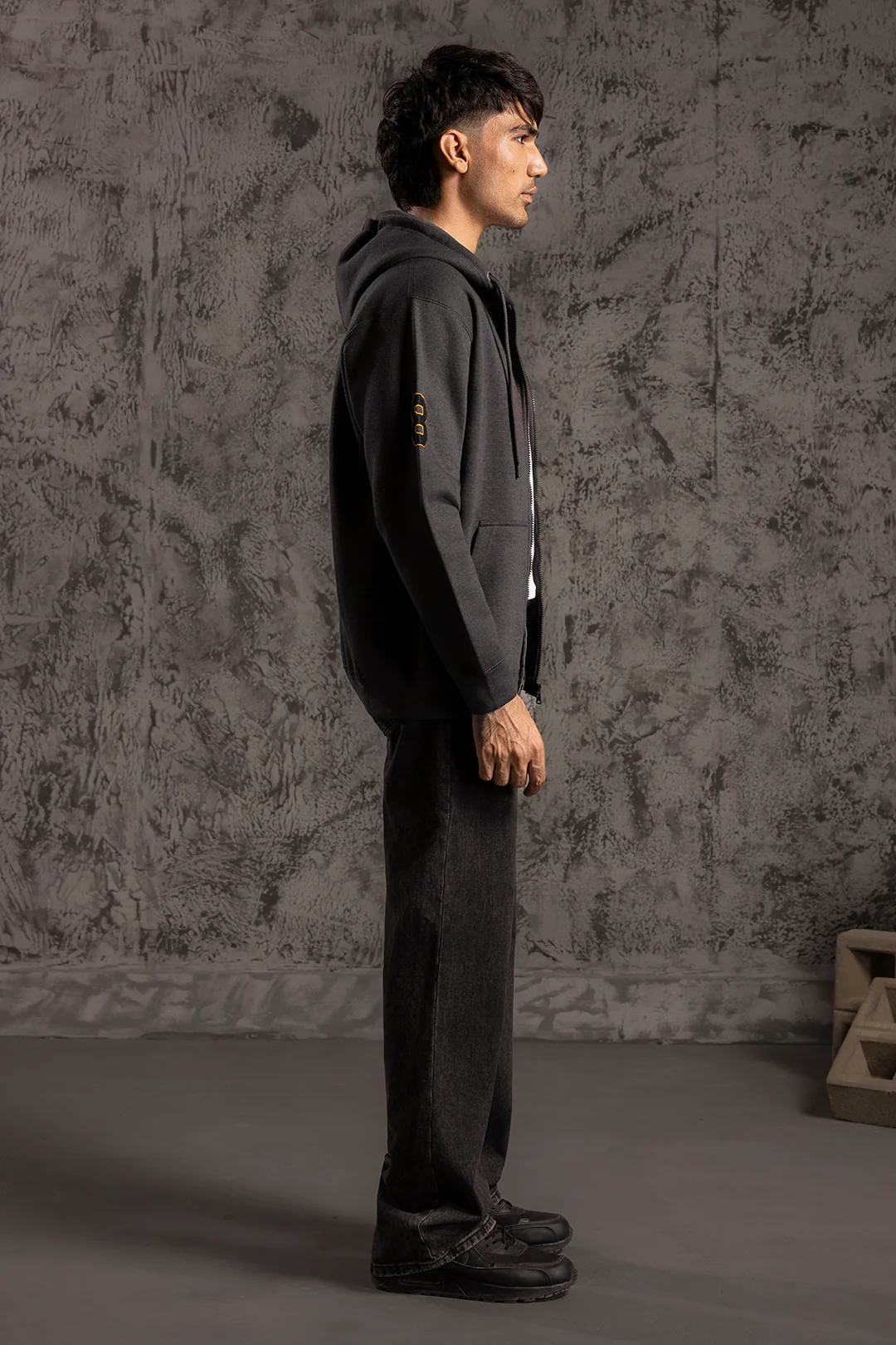 Graphic Zipper Hoodie - 5022 - Image 8
