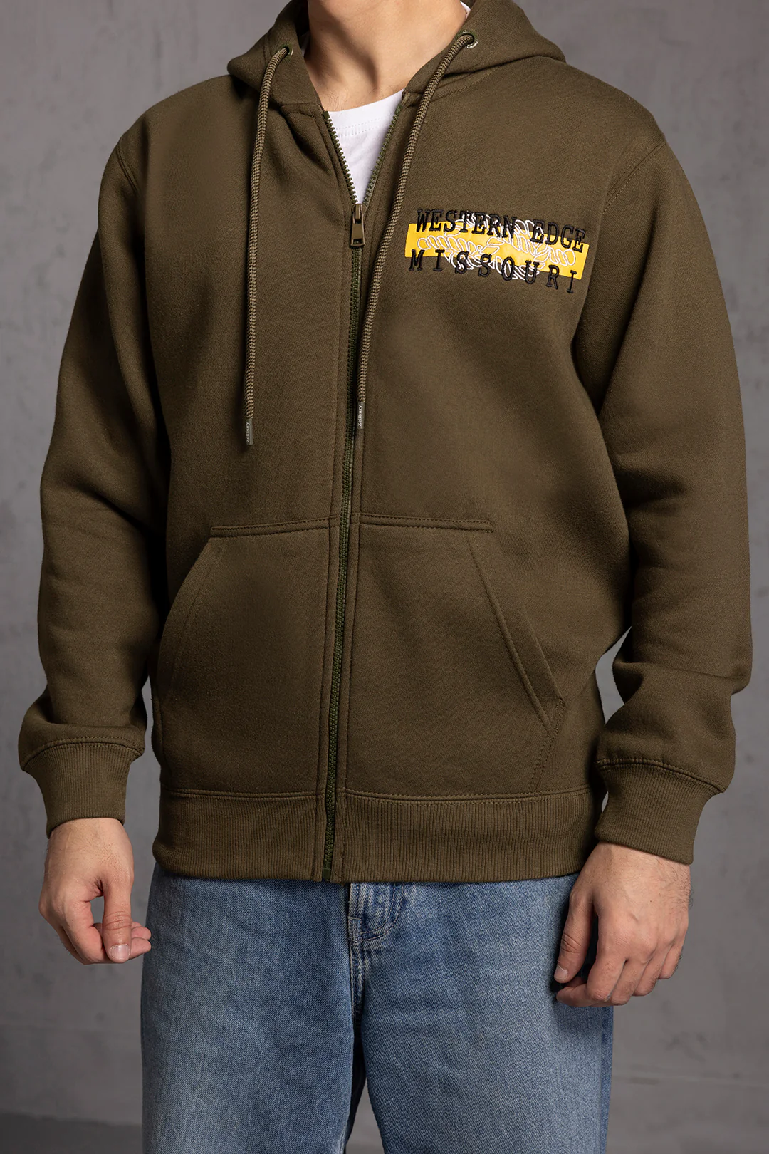 Graphic Zipper Hoodies - 5023 - Image 6