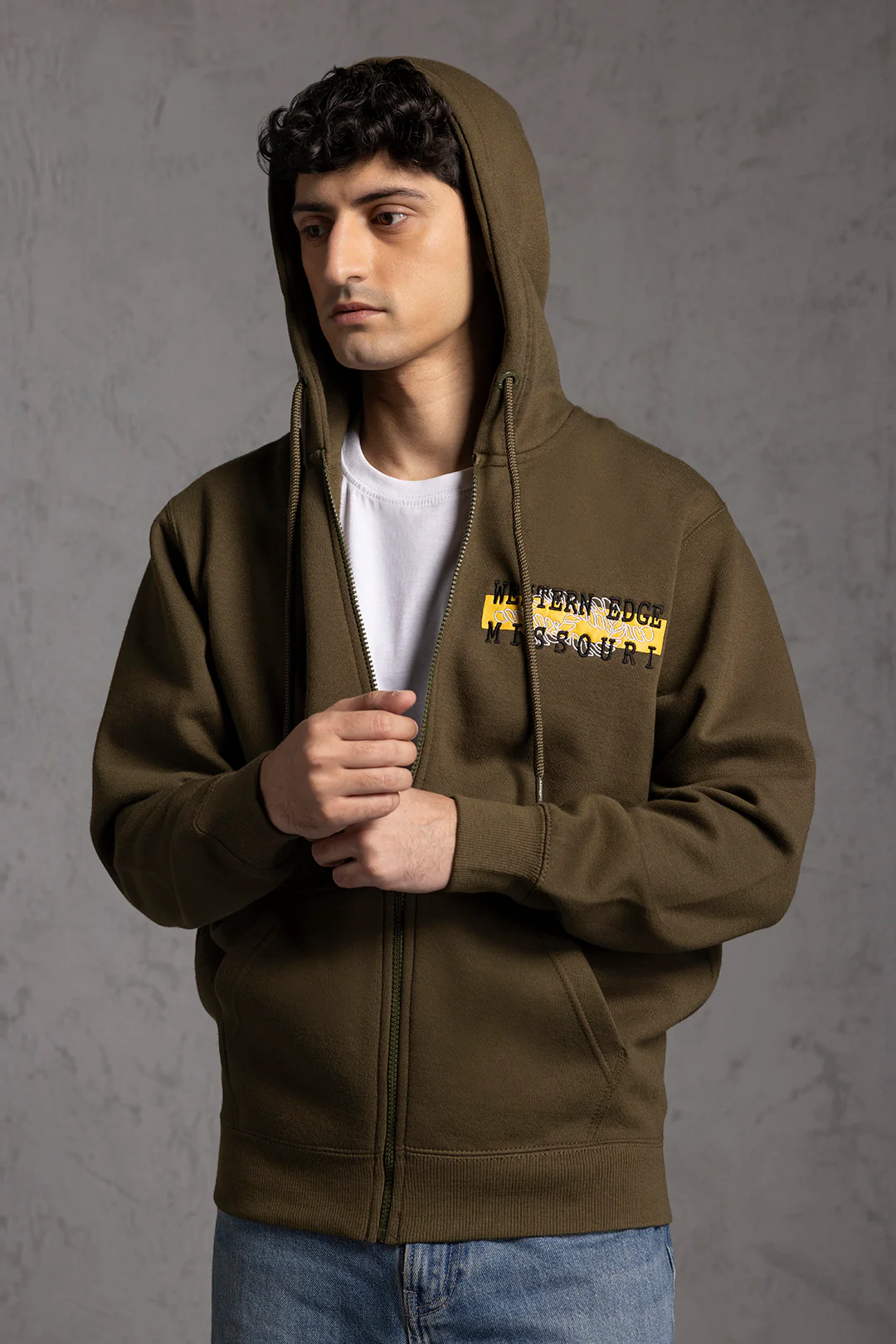 Graphic Zipper Hoodies - 5023 - Image 7