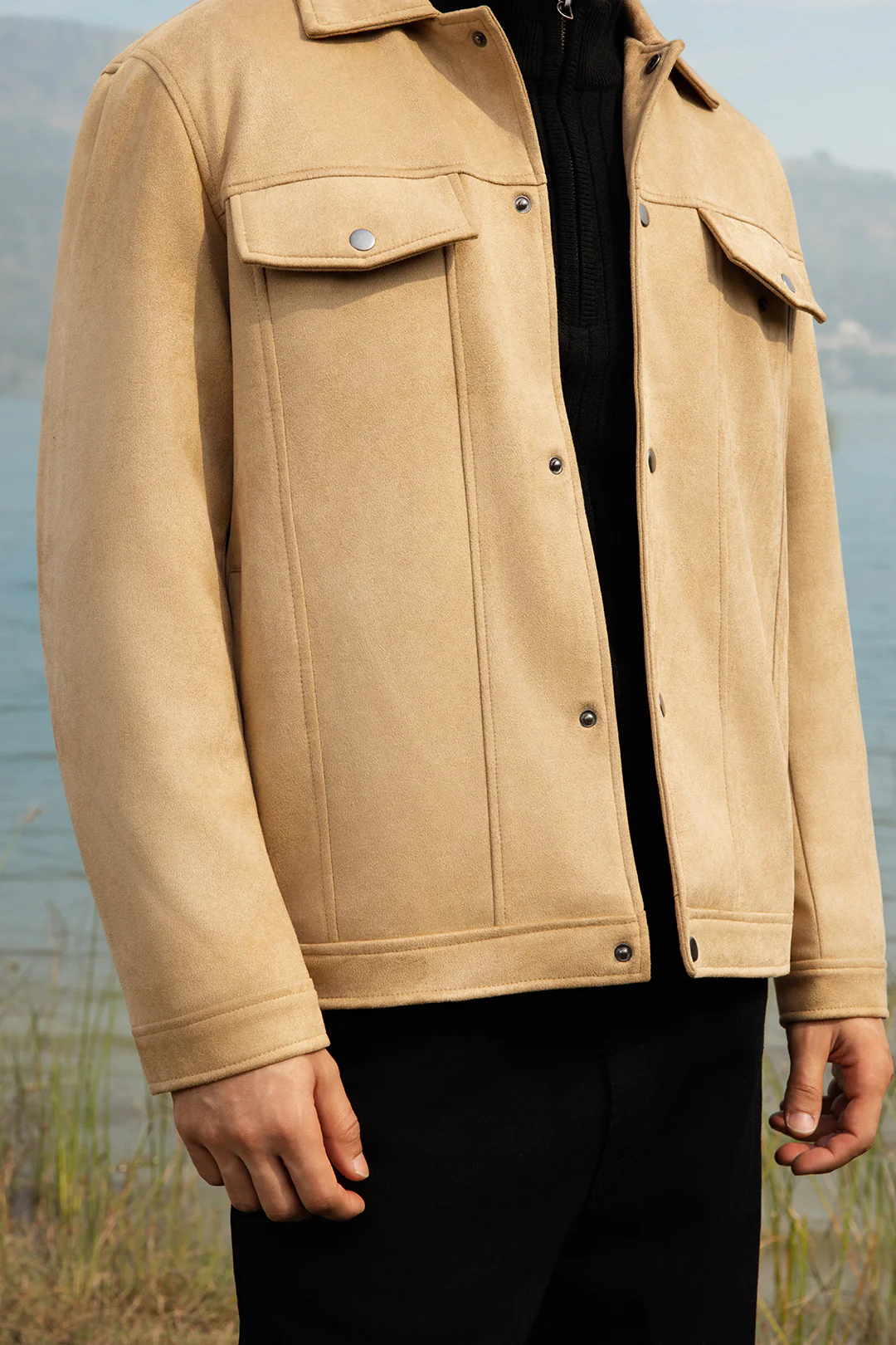 Faux Suede Jacket - 5007 - Image 2