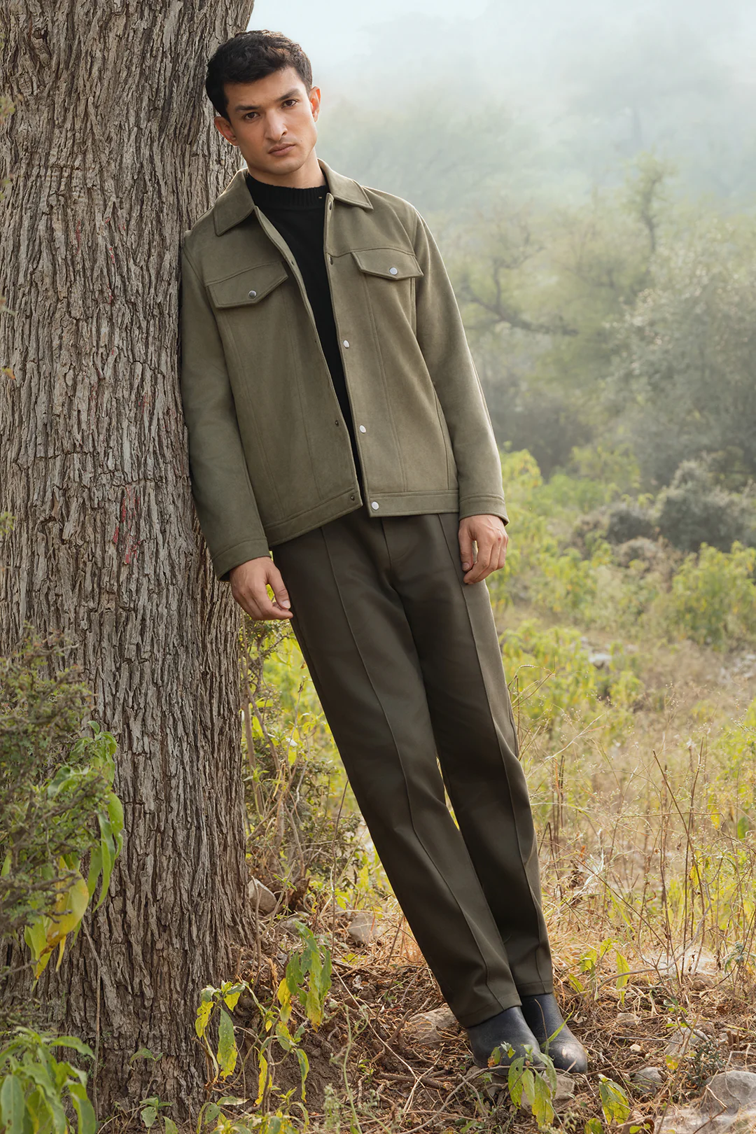 Faux Suede Jacket - 5007 - Image 6