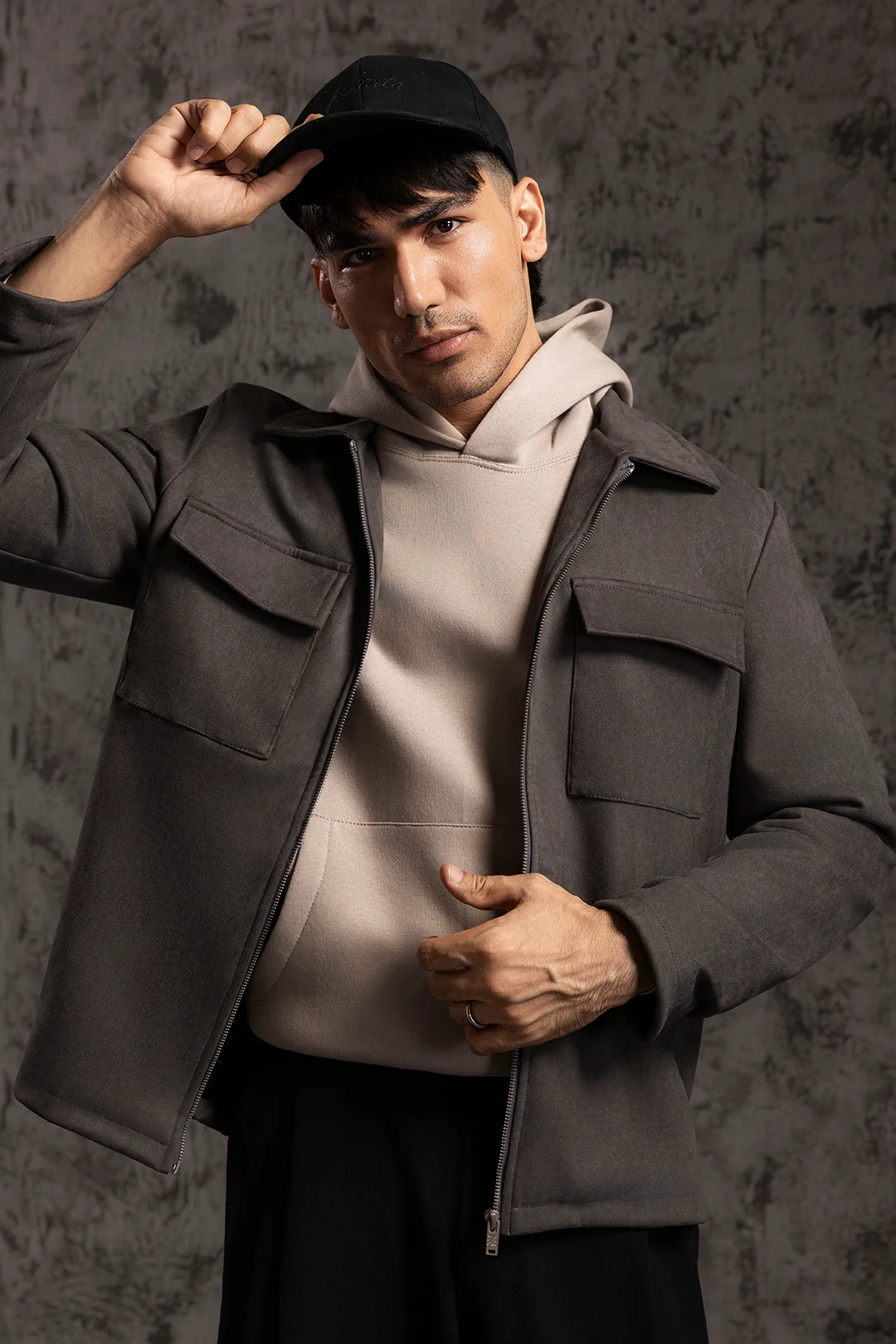 Faux Suede Jacket - 5008 - Image 3