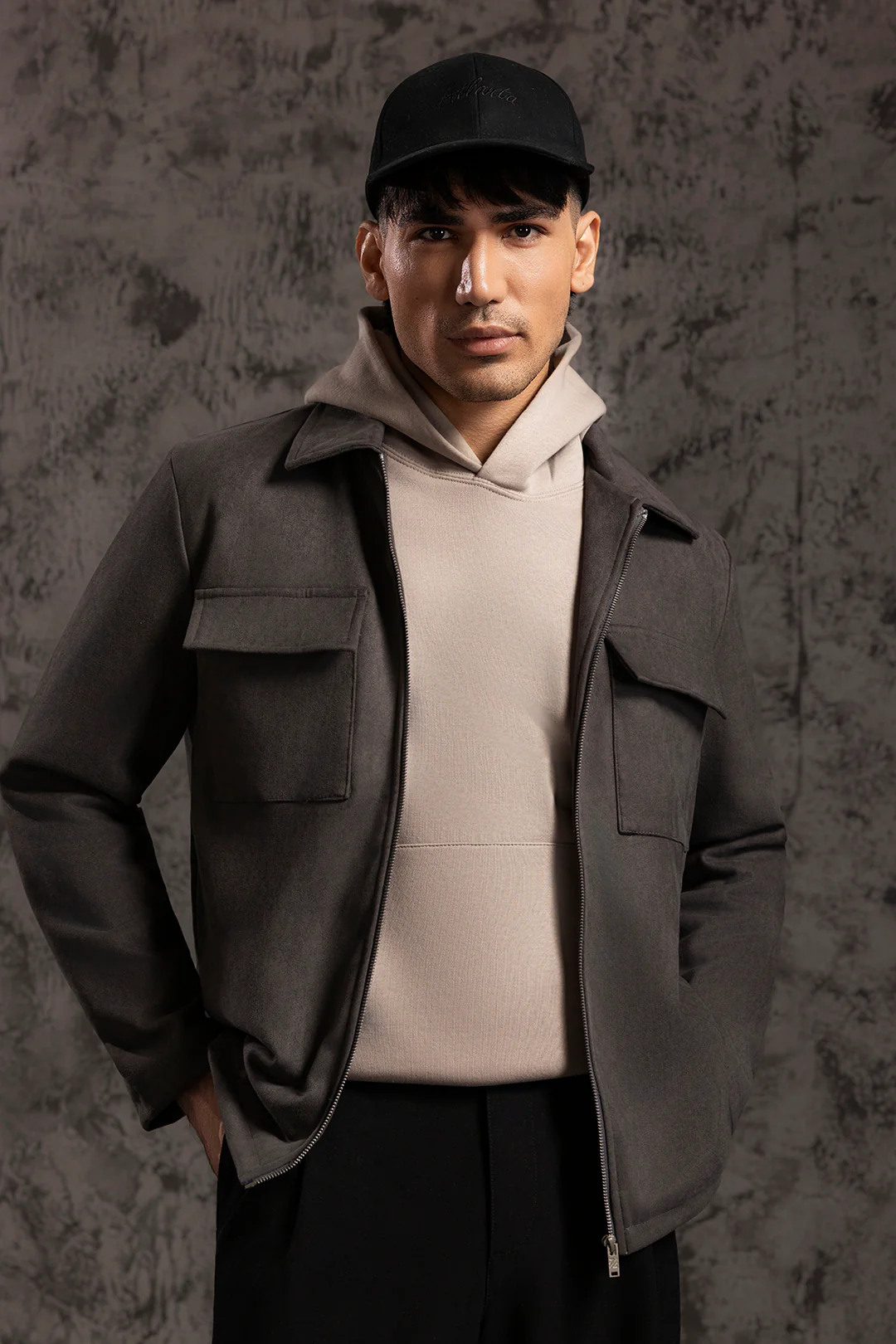 Faux Suede Jacket - 5008 - Image 5