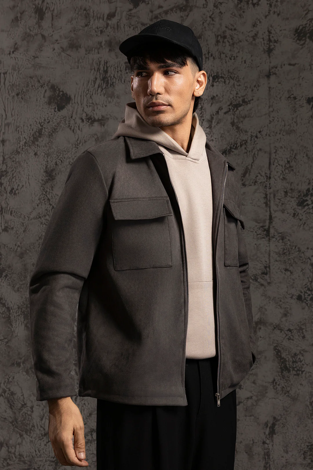 Faux Suede Jacket - 5008 - Image 8