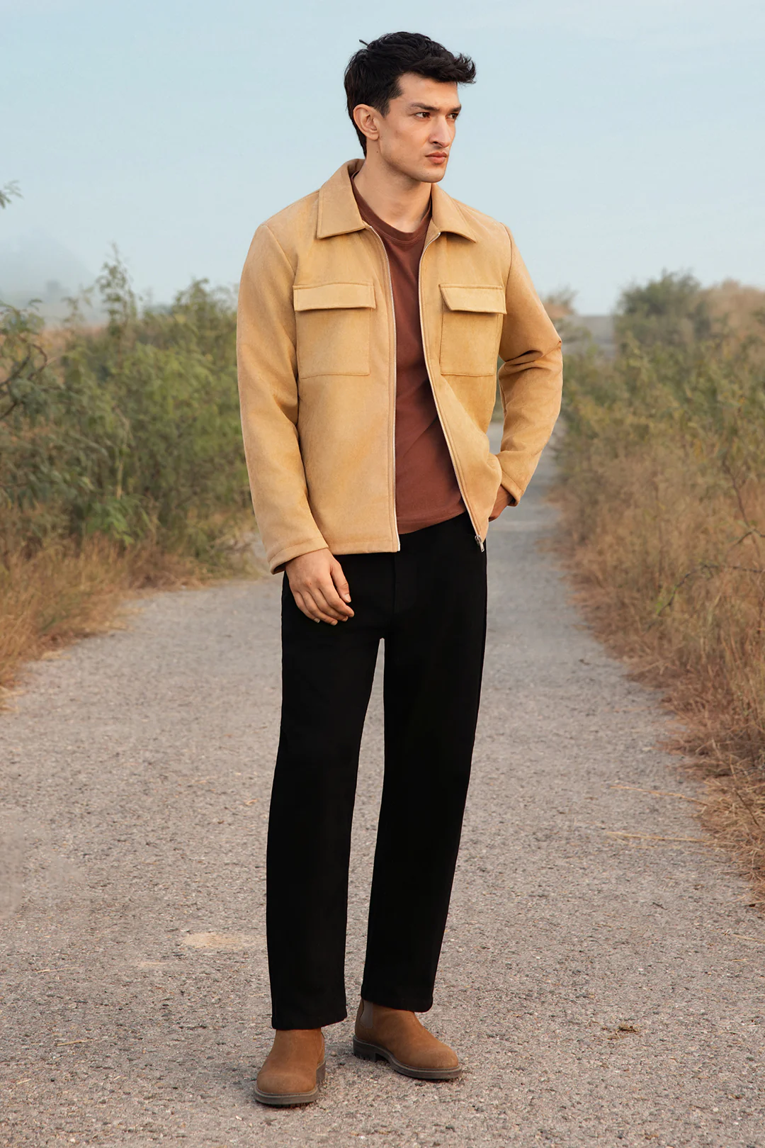 Faux Suede Jacket - 5008 - Image 3