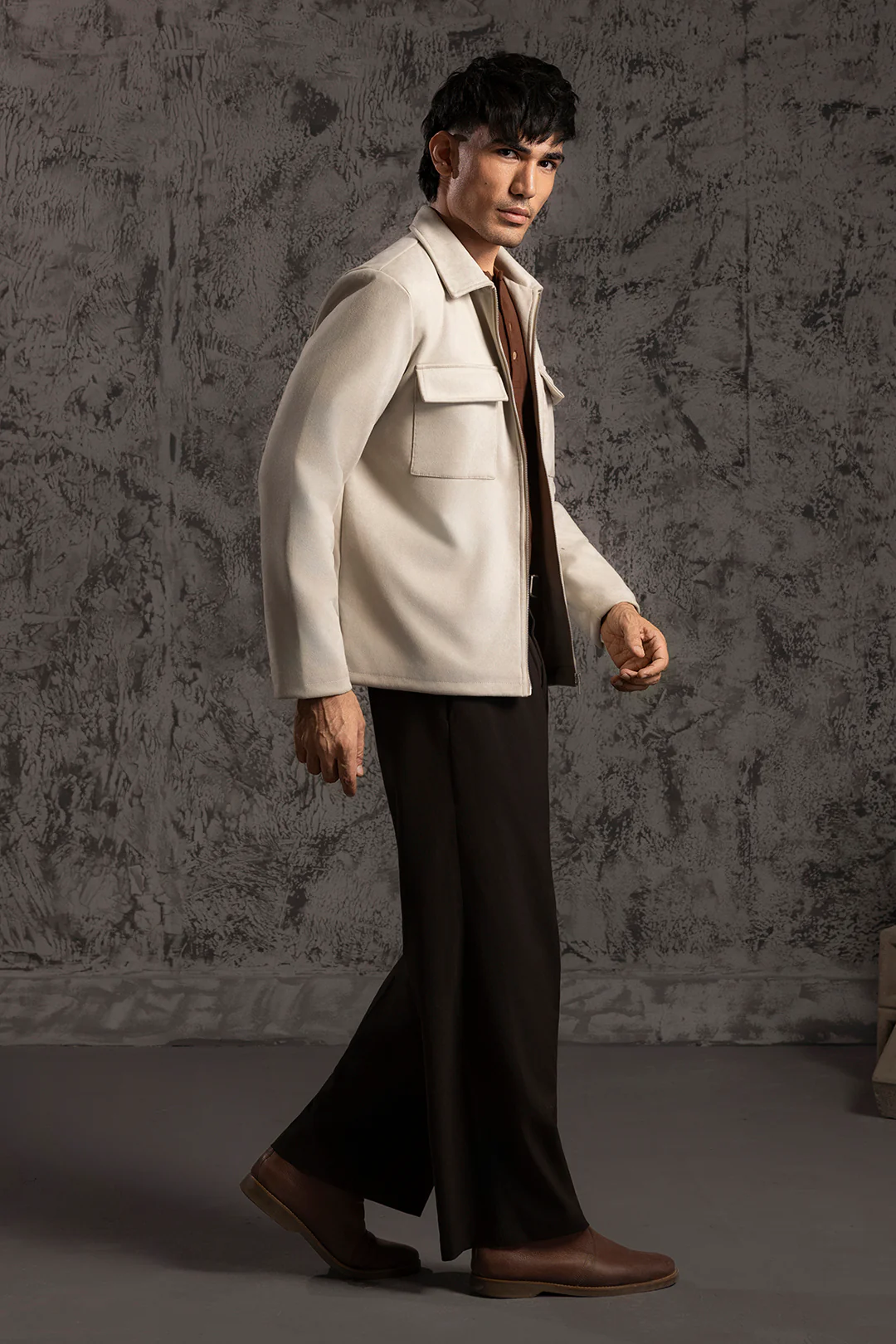 Faux Suede Jacket - 5008 - Image 6