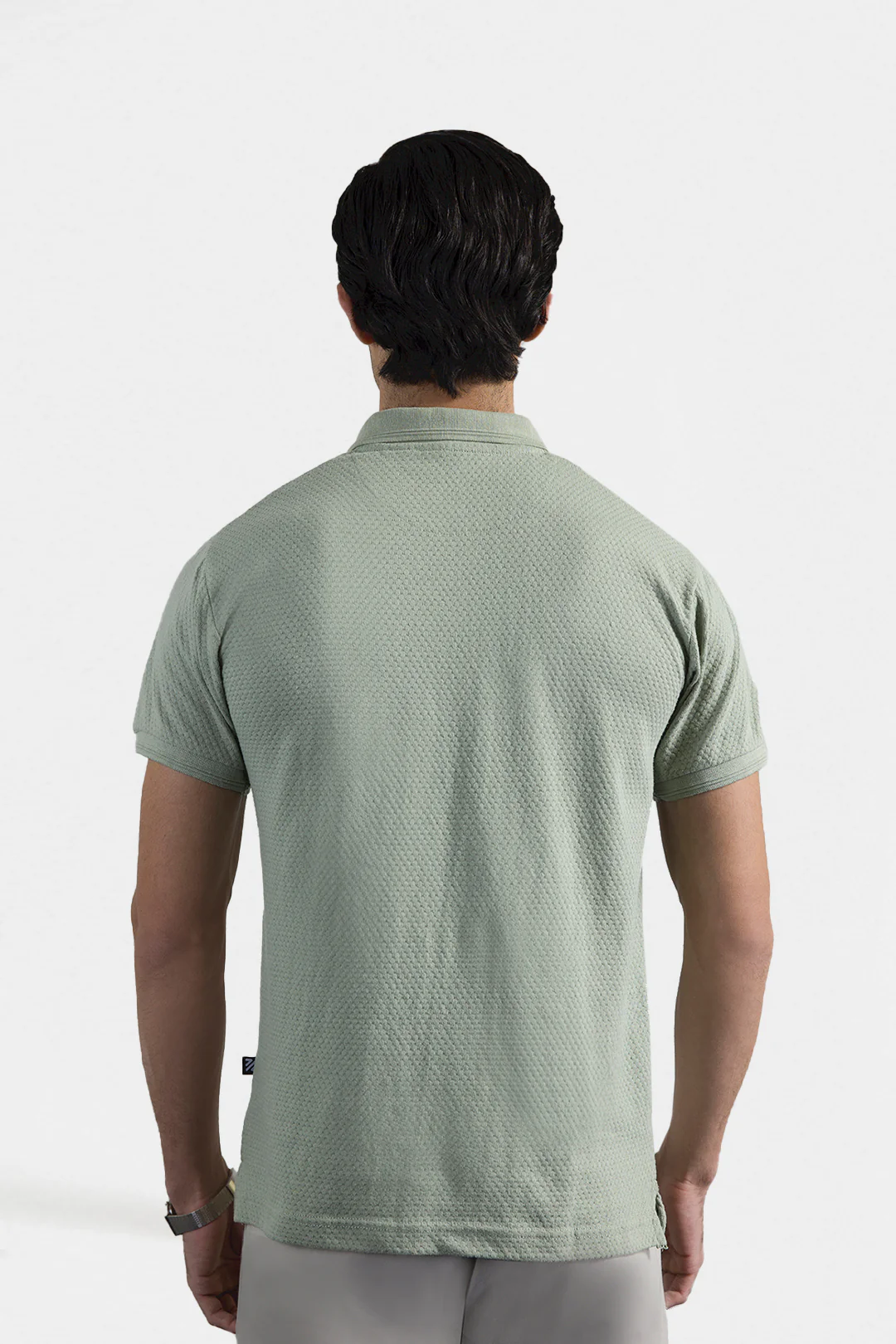 Textured Johnny Collar Polo - 5004 - Image 9