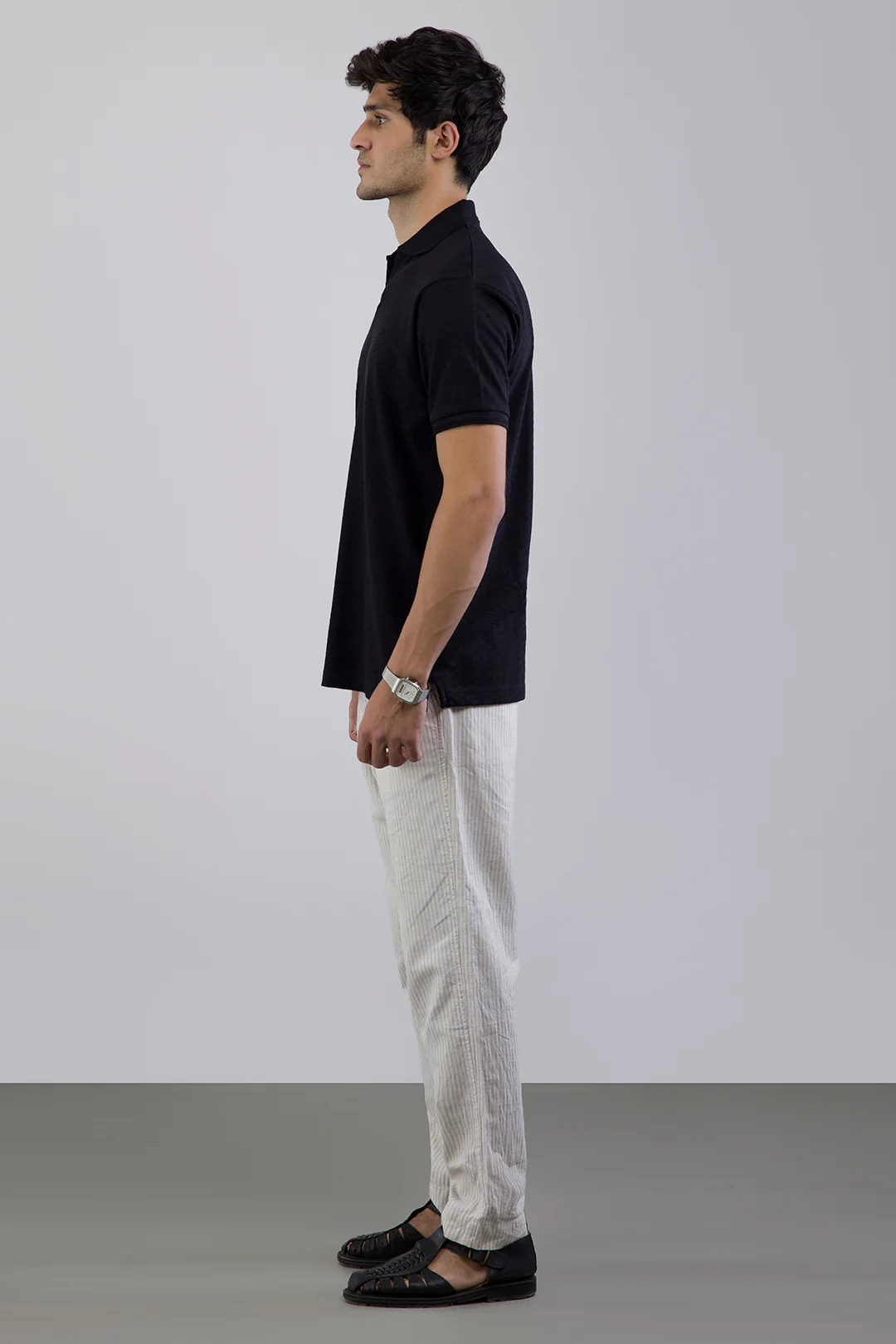 Textured Johnny Collar Polo - 5005 - Image 15