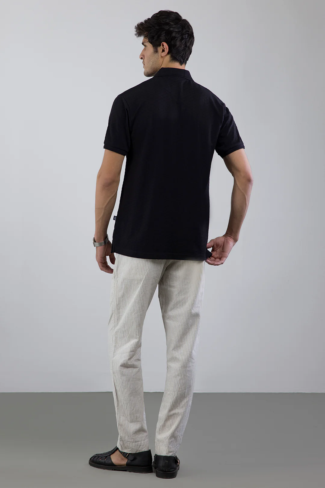 Textured Johnny Collar Polo - 5005 - Image 16