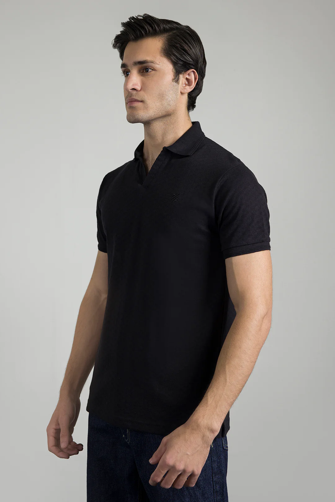 Textured Johnny Collar Polo - 5005 - Image 6