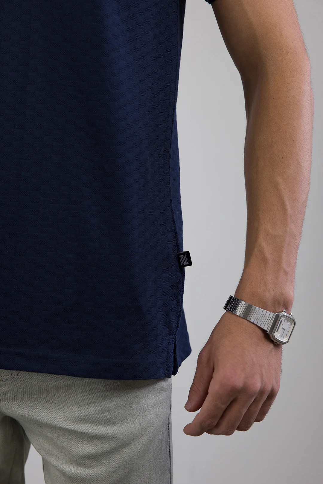 Textured Johnny Collar Polo - 5005 - Image 11