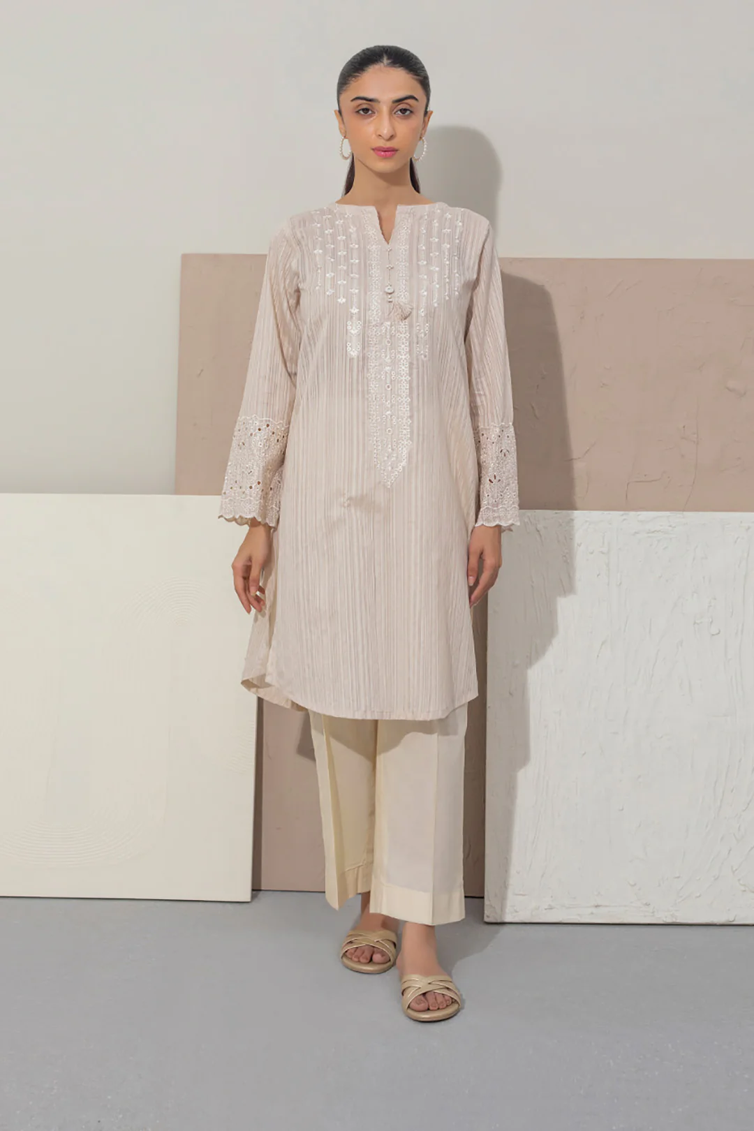 Embroidered Kurta - 0604 - Image 2