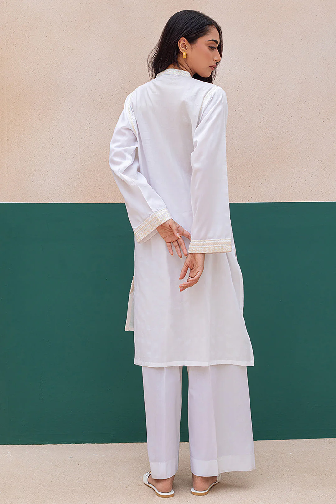 Embroidered Kurta - 0932 - Image 5