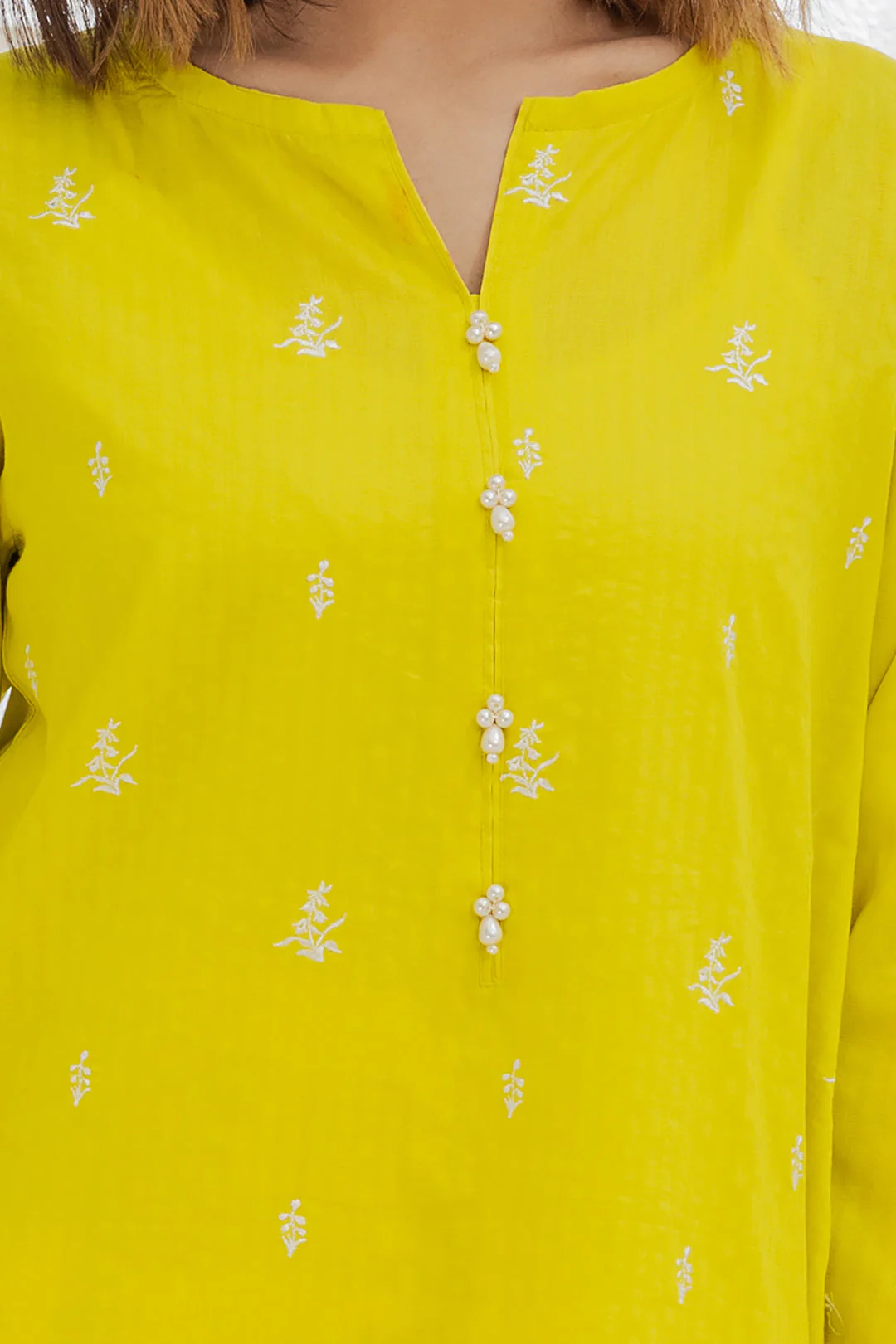 Embroidered Kurta - 1044 - Image 4